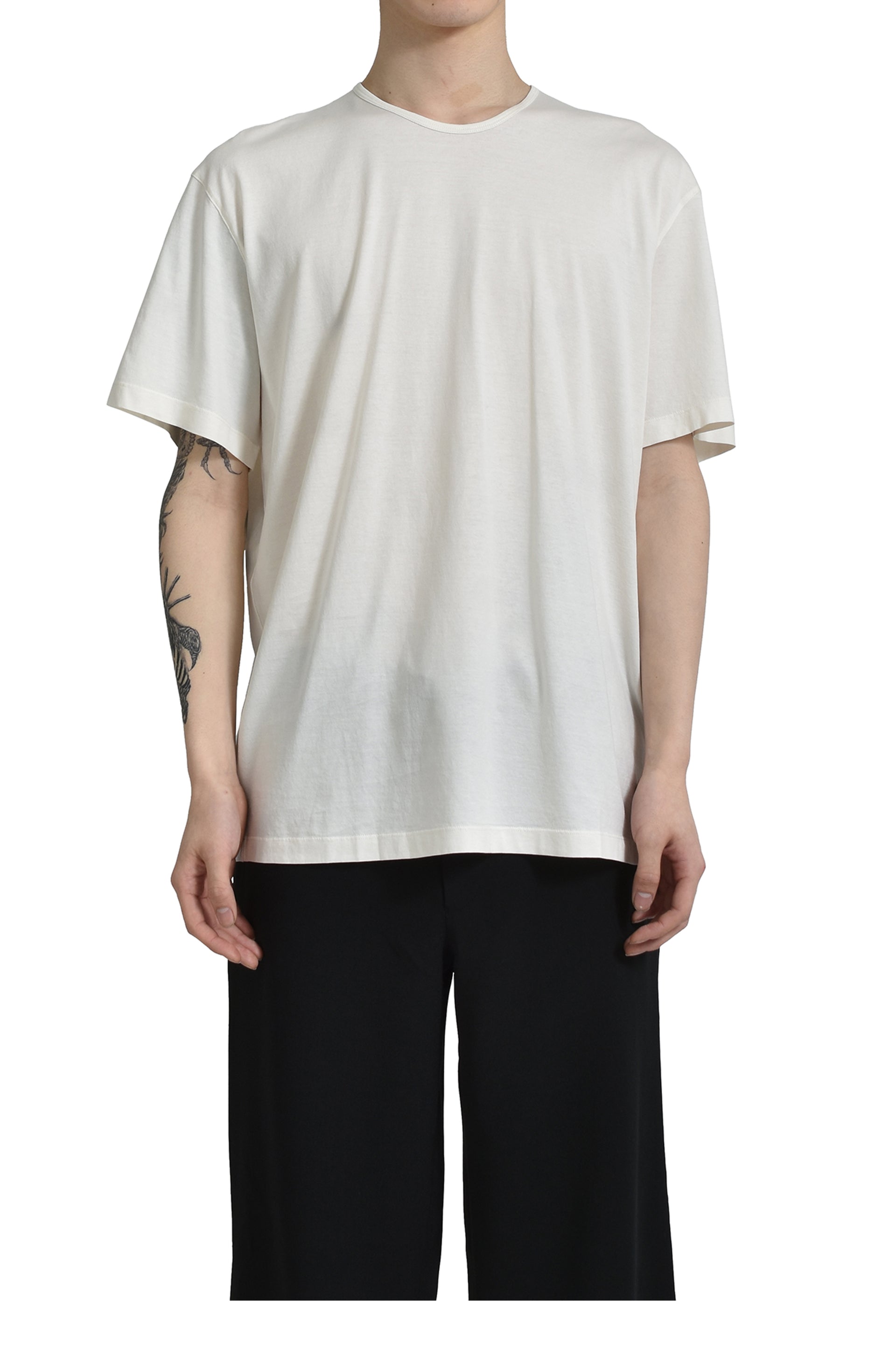LEMAIRE RELAXED T-SHIRT / CHALK WHT