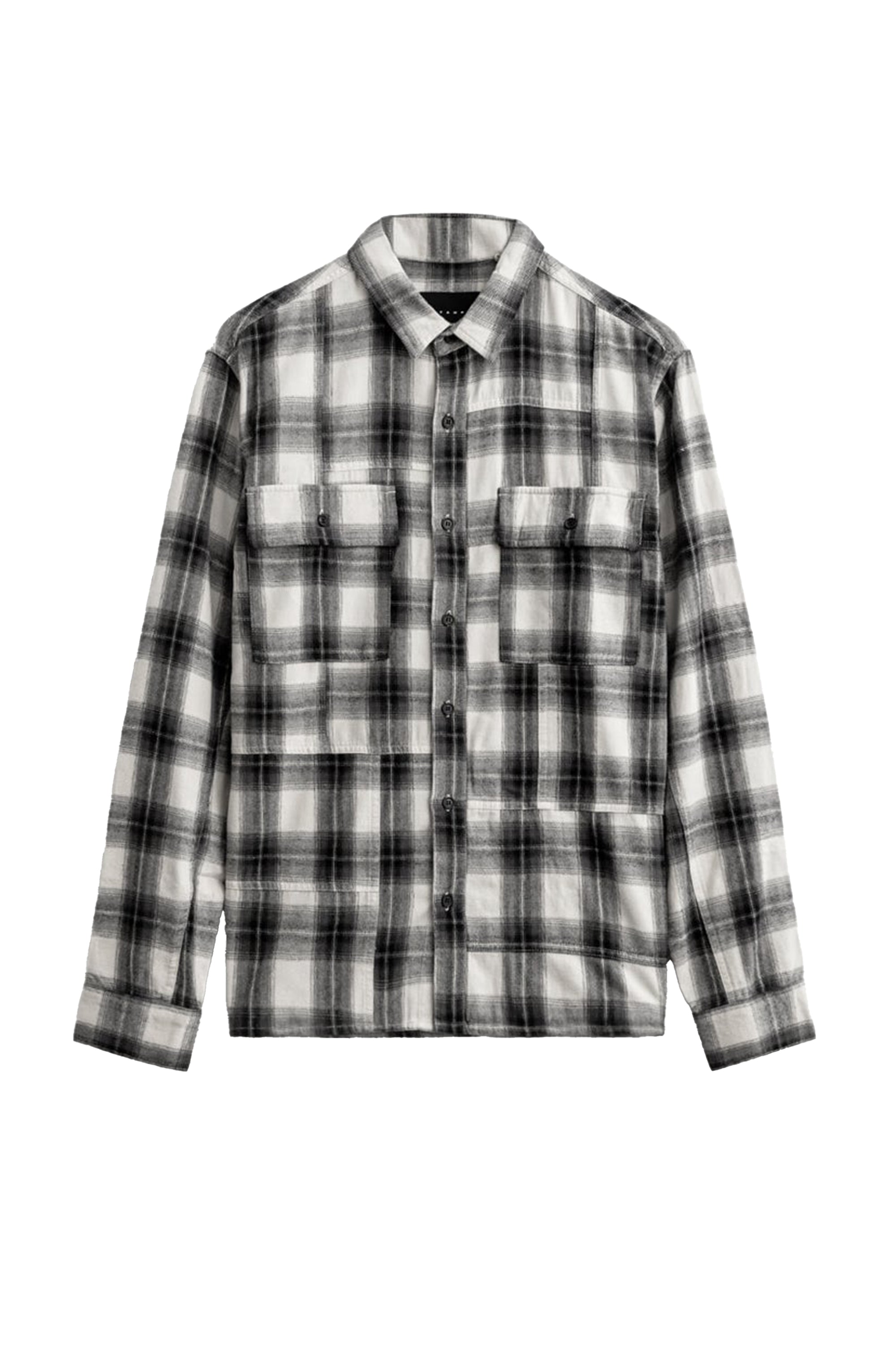 STAMPD SS23 PLAID MASON SHIRT / WHT PLAID -NUBIAN