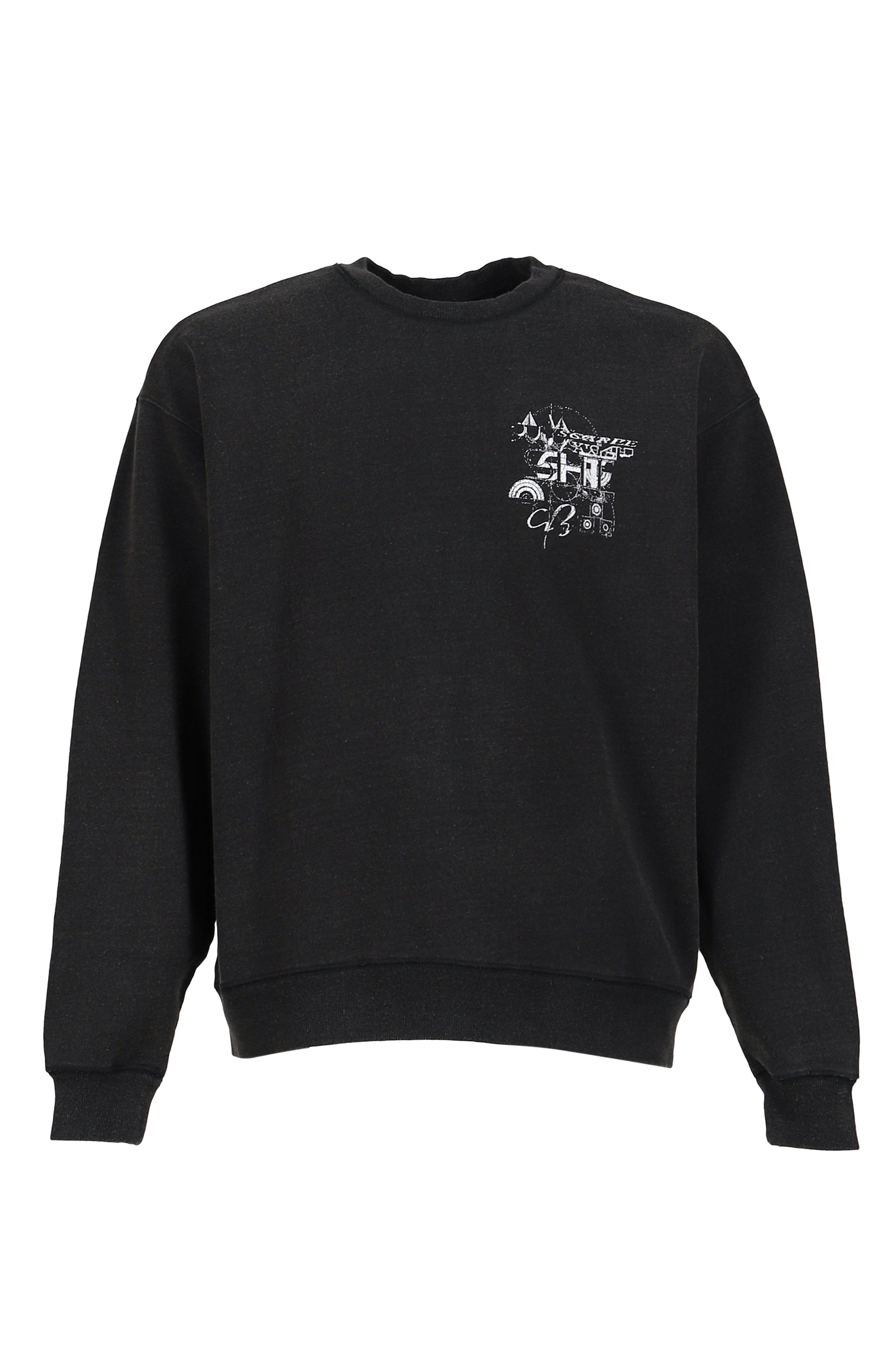 DEVASTATED WALL SWEATSHIRT / BLK