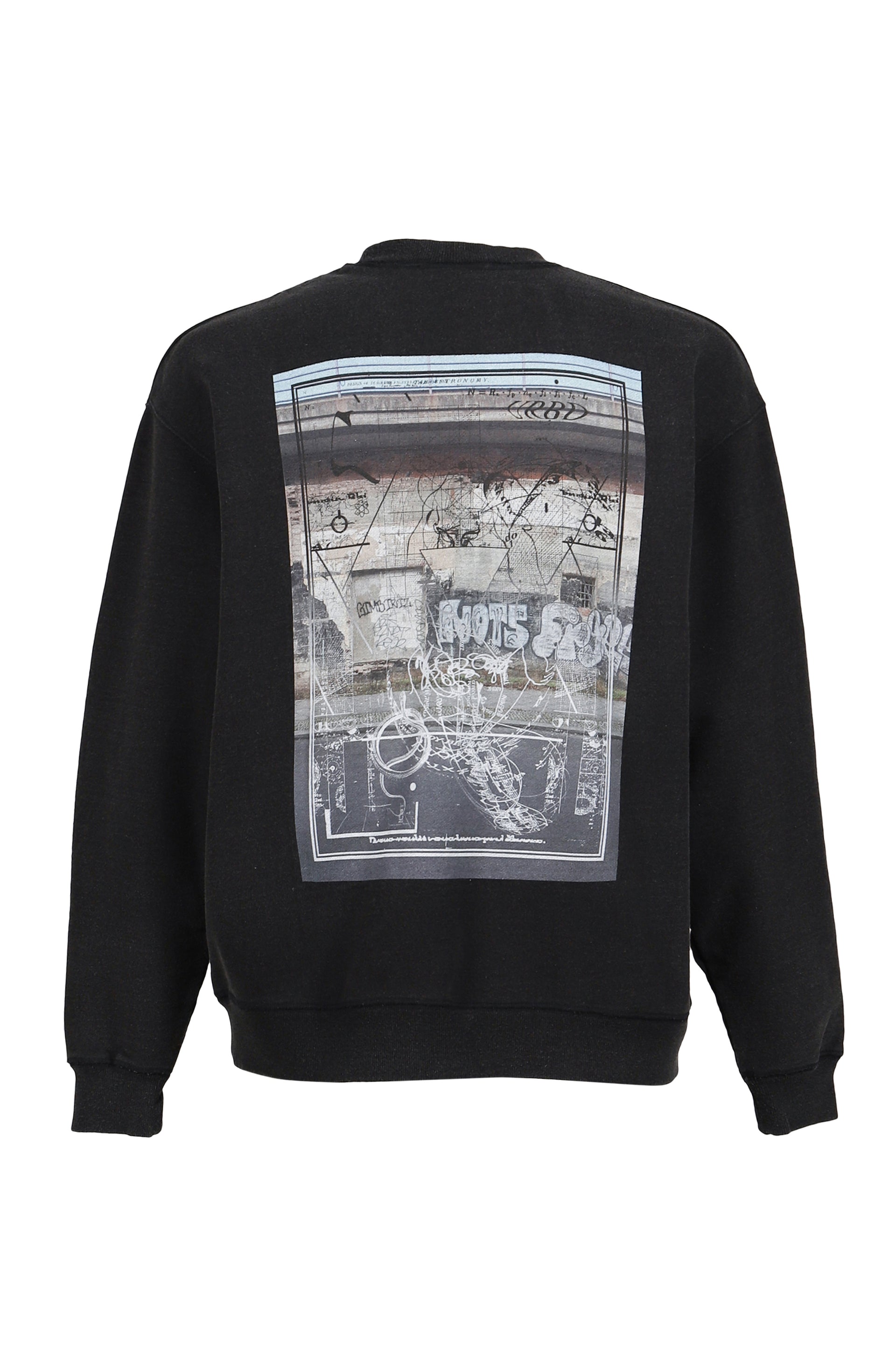 DEVASTATED WALL SWEATSHIRT / BLK