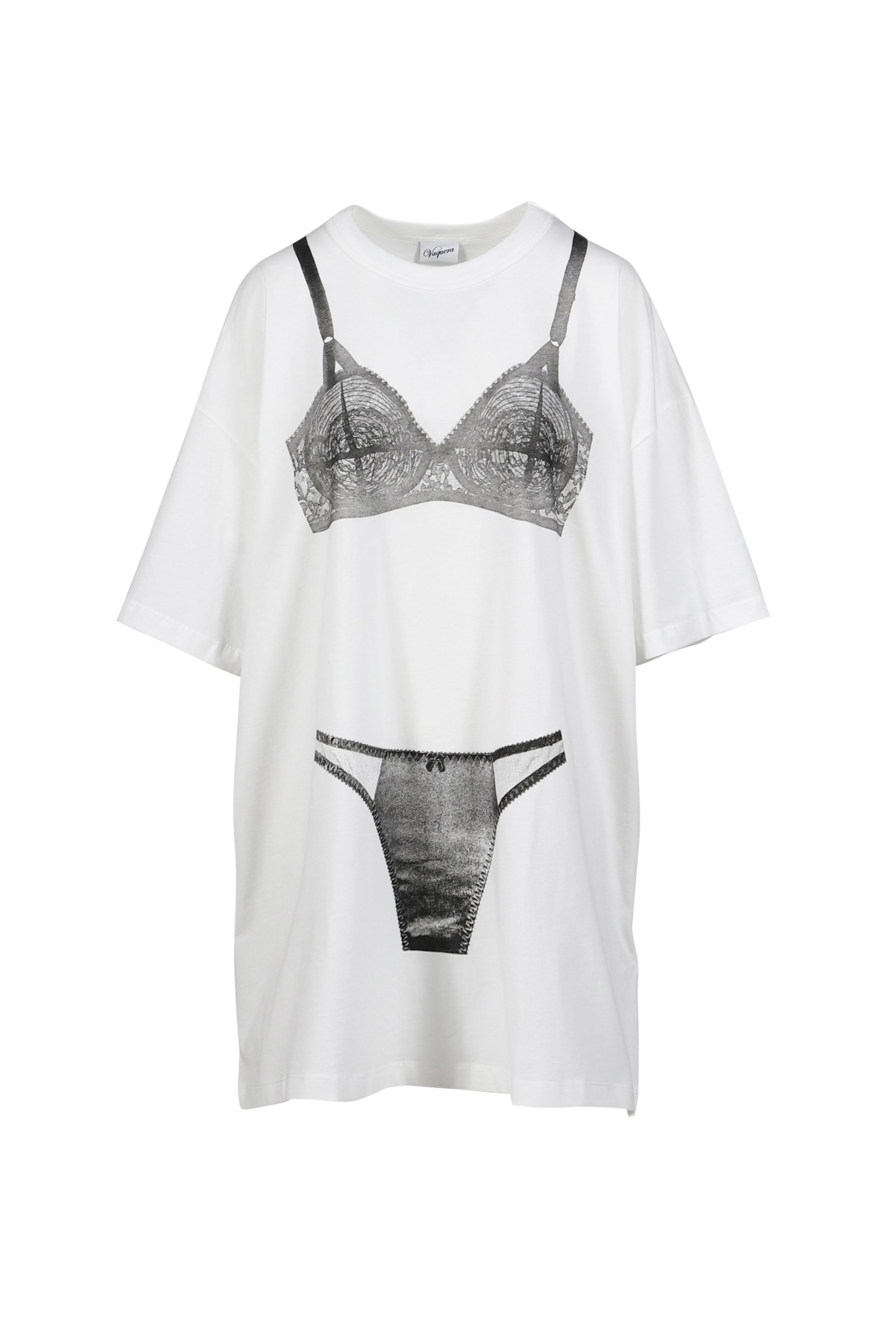 TROMPE L'?IL TALL TEE KNIT / WHT