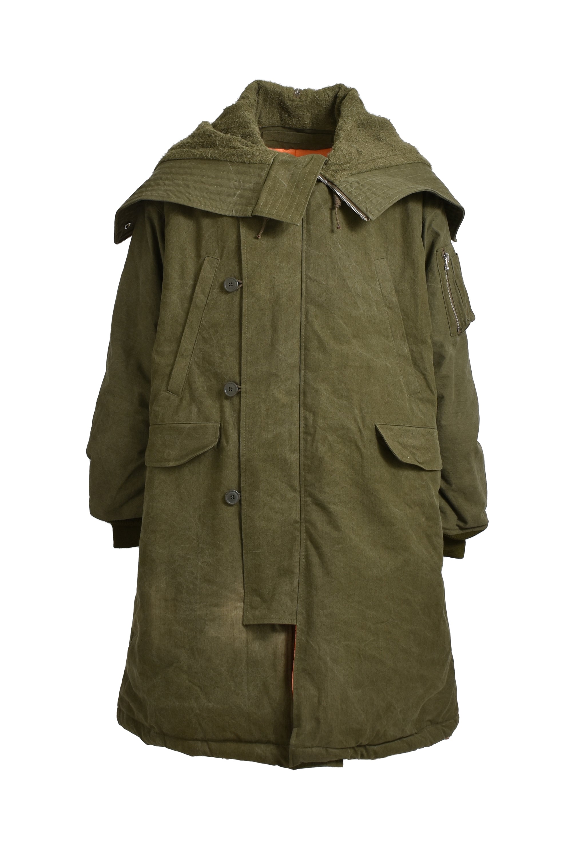 READYMADE HOODED DOWN COAT KHA