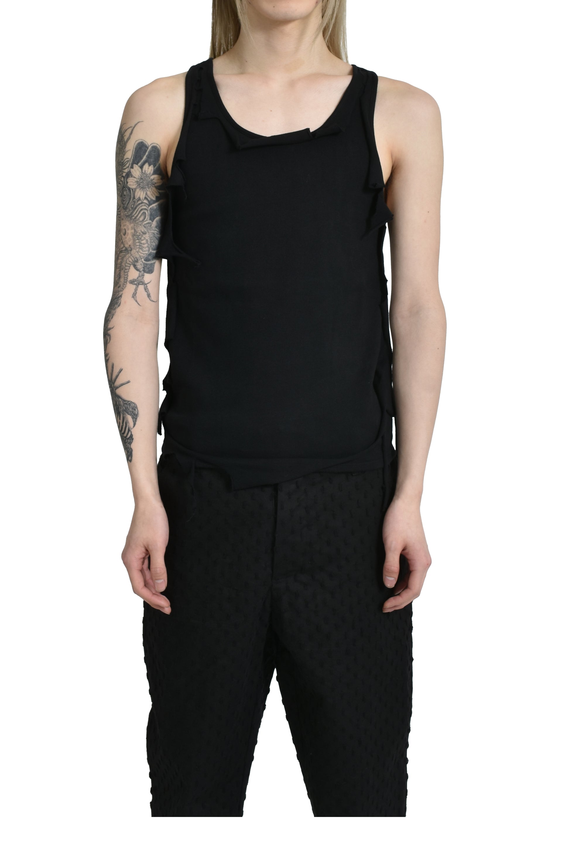 ALEXANDER DIGENOVA LAYERED TANK TOP / BLK