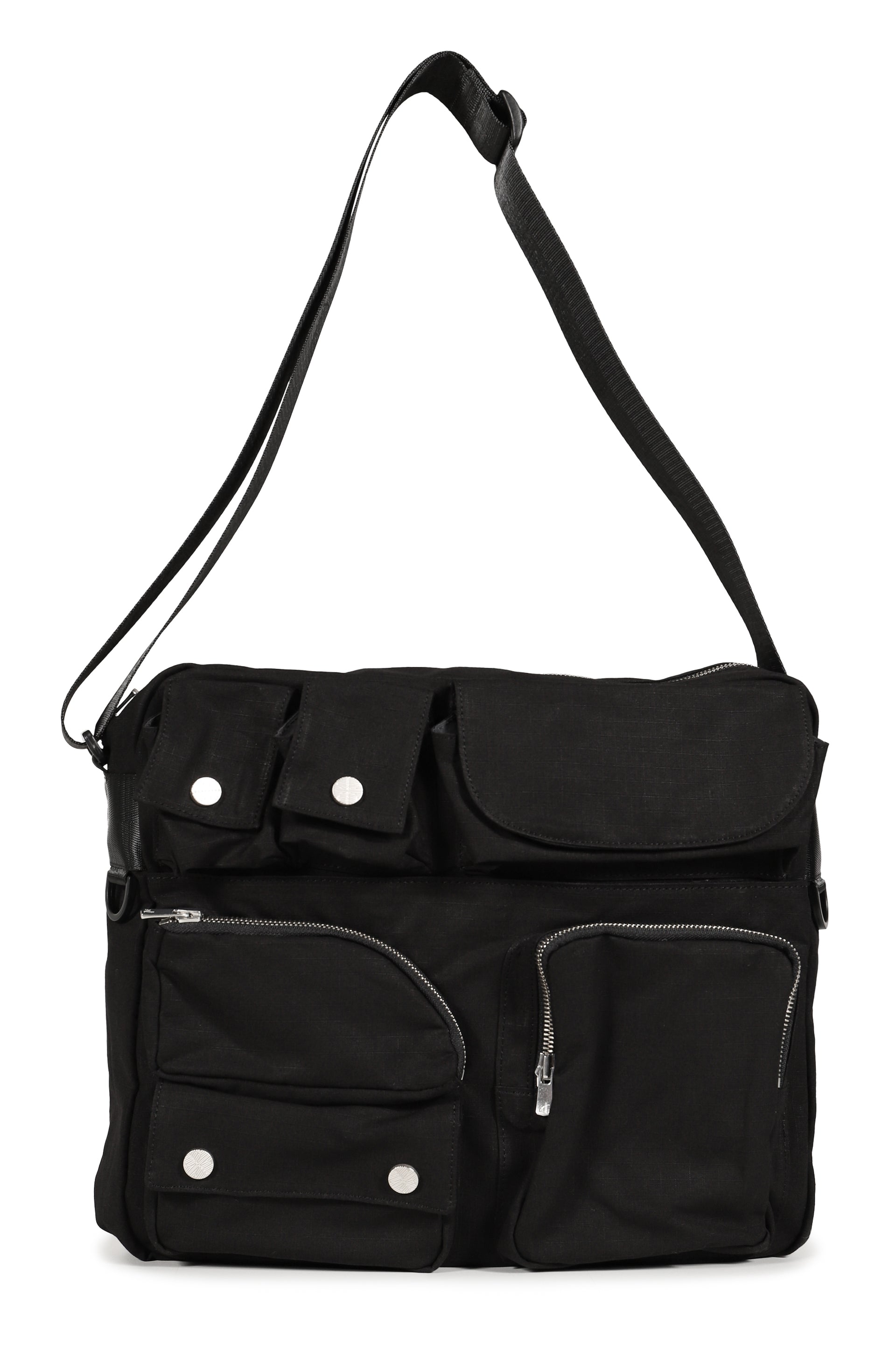 MULTI POCKET MESSENGER BAG / BLK