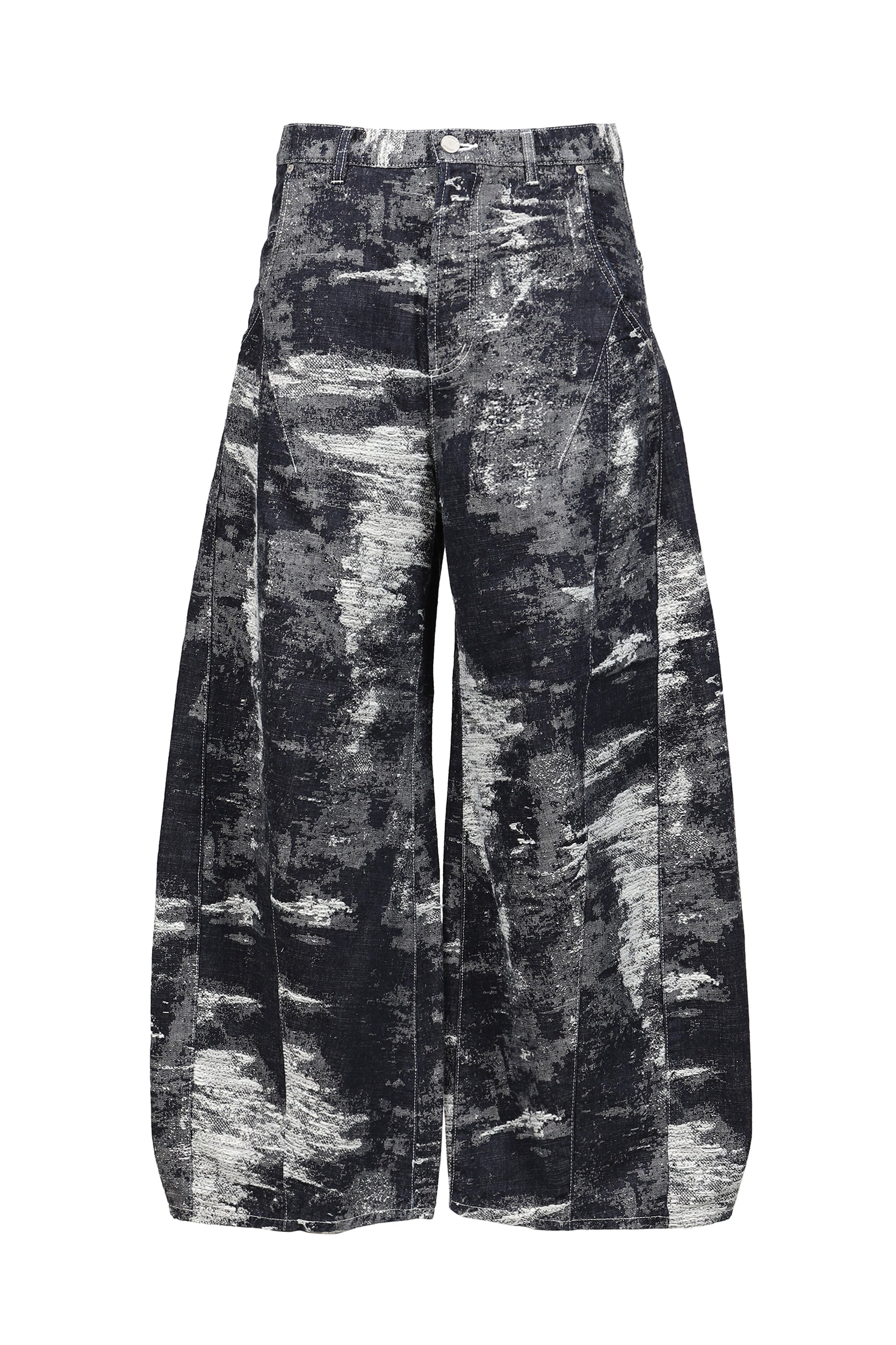 TAAKK タークFW26 DENIM CURVED PANTS / ONE WASH - NUBIAN ヌビアン