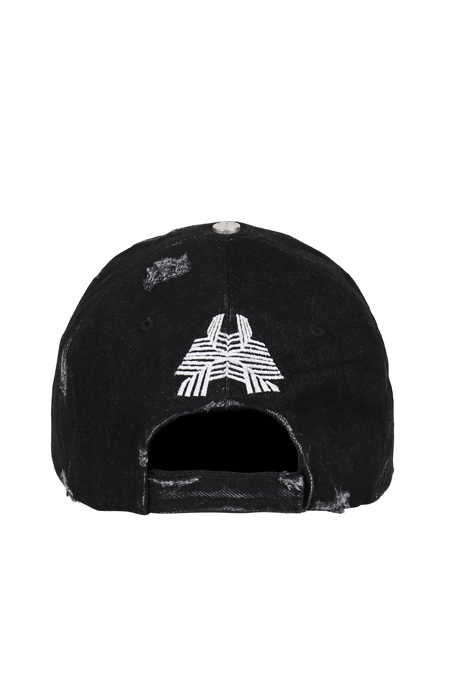 DIRECTOR DAMAGED DENIM CAP / BLK