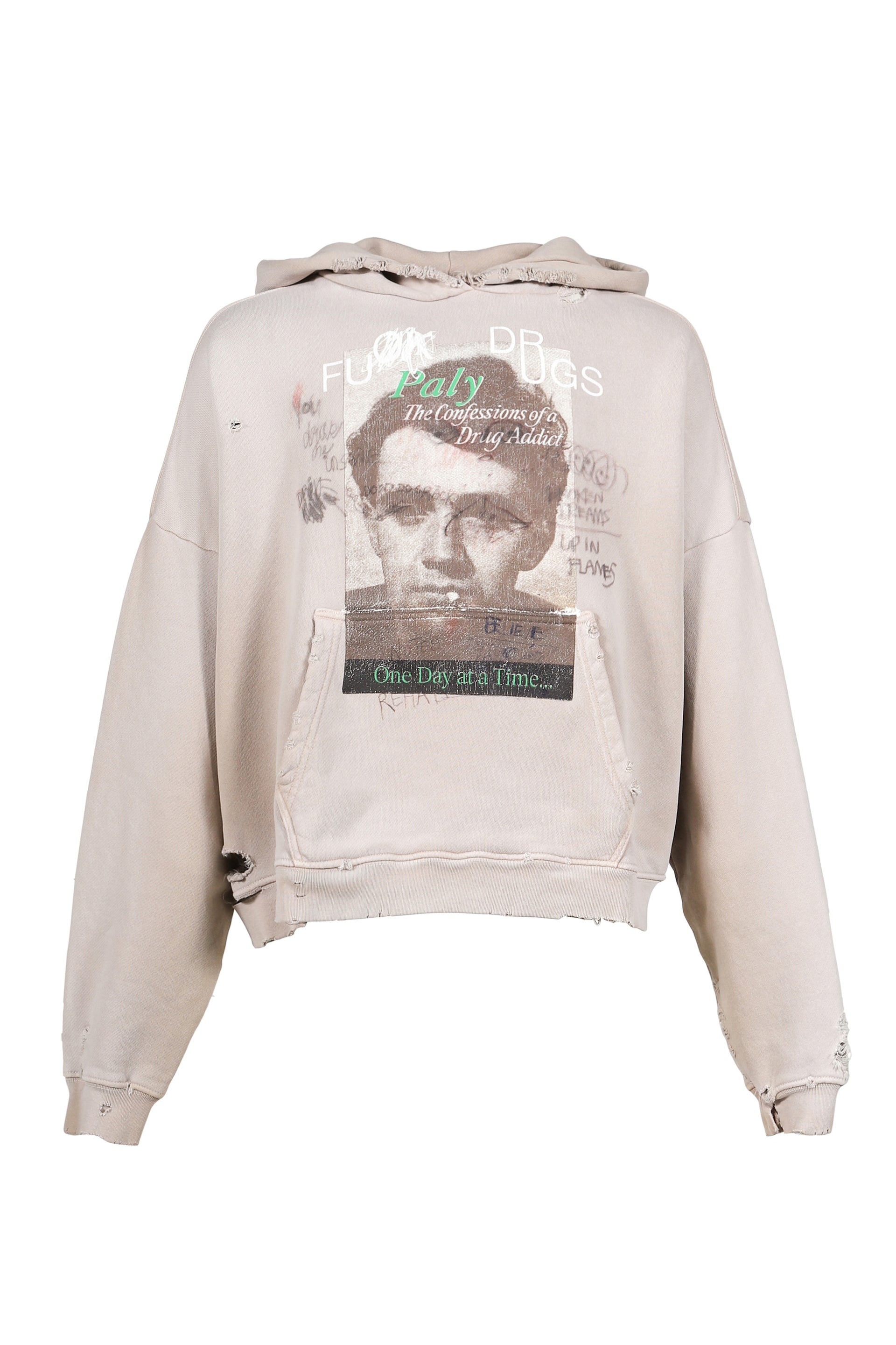 CONFESSIONS HOODED SWEATSHIRT / LT. BRW