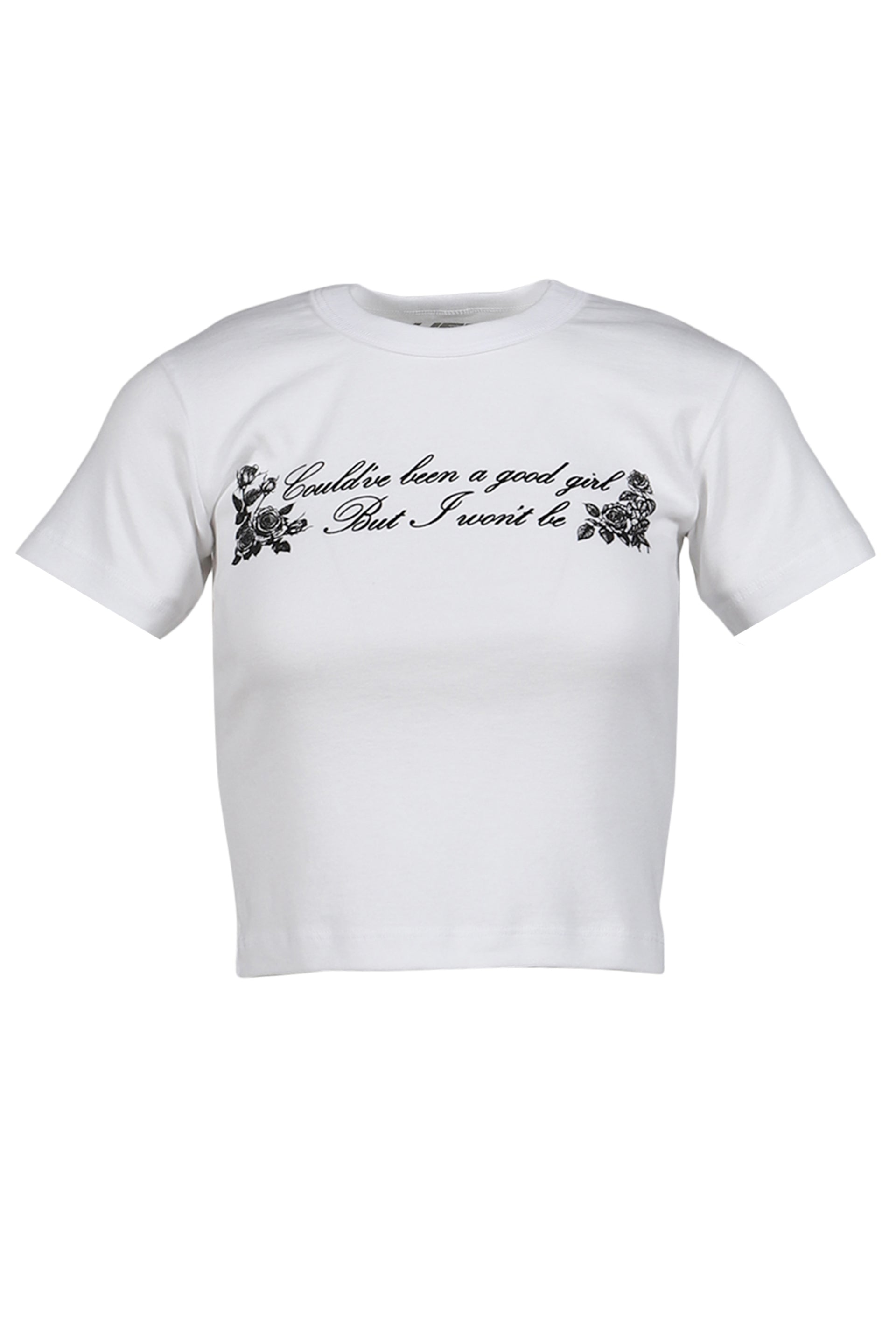 SUNNI CROP T-SHIRTS / WHT