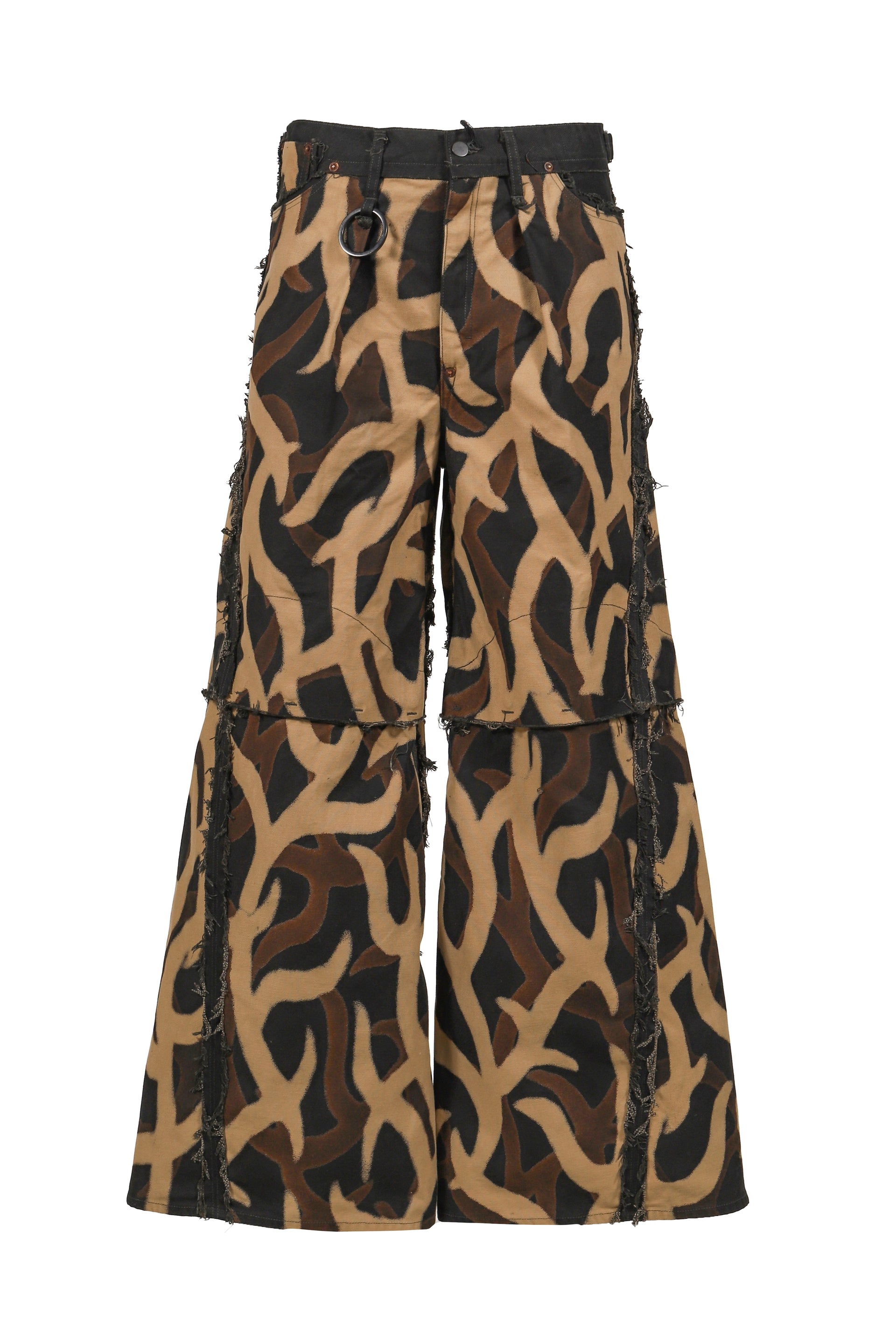 SLASH SEAM TWIST BUGGY JEANS NOIR / DUST BLK