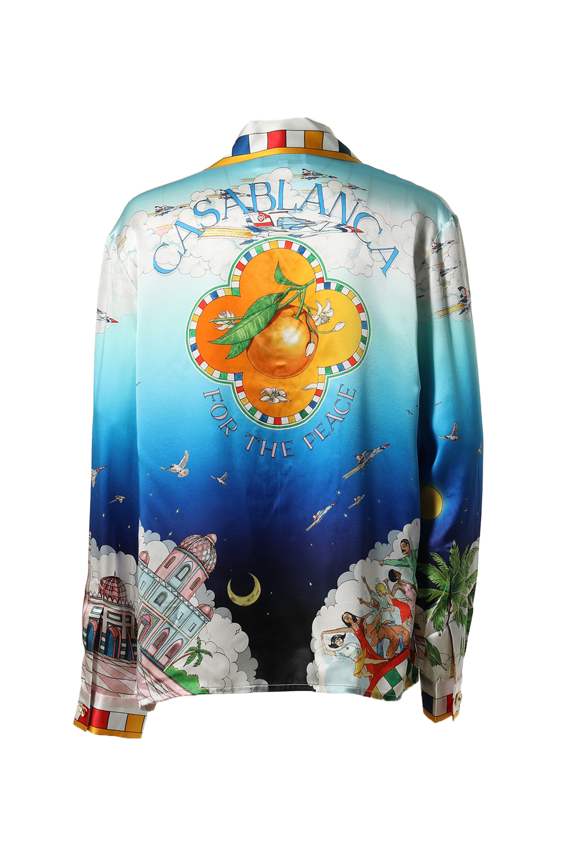 Casablanca CUBAN COLLAR LONG SLEEVE SHIRT / LE DIMENSION