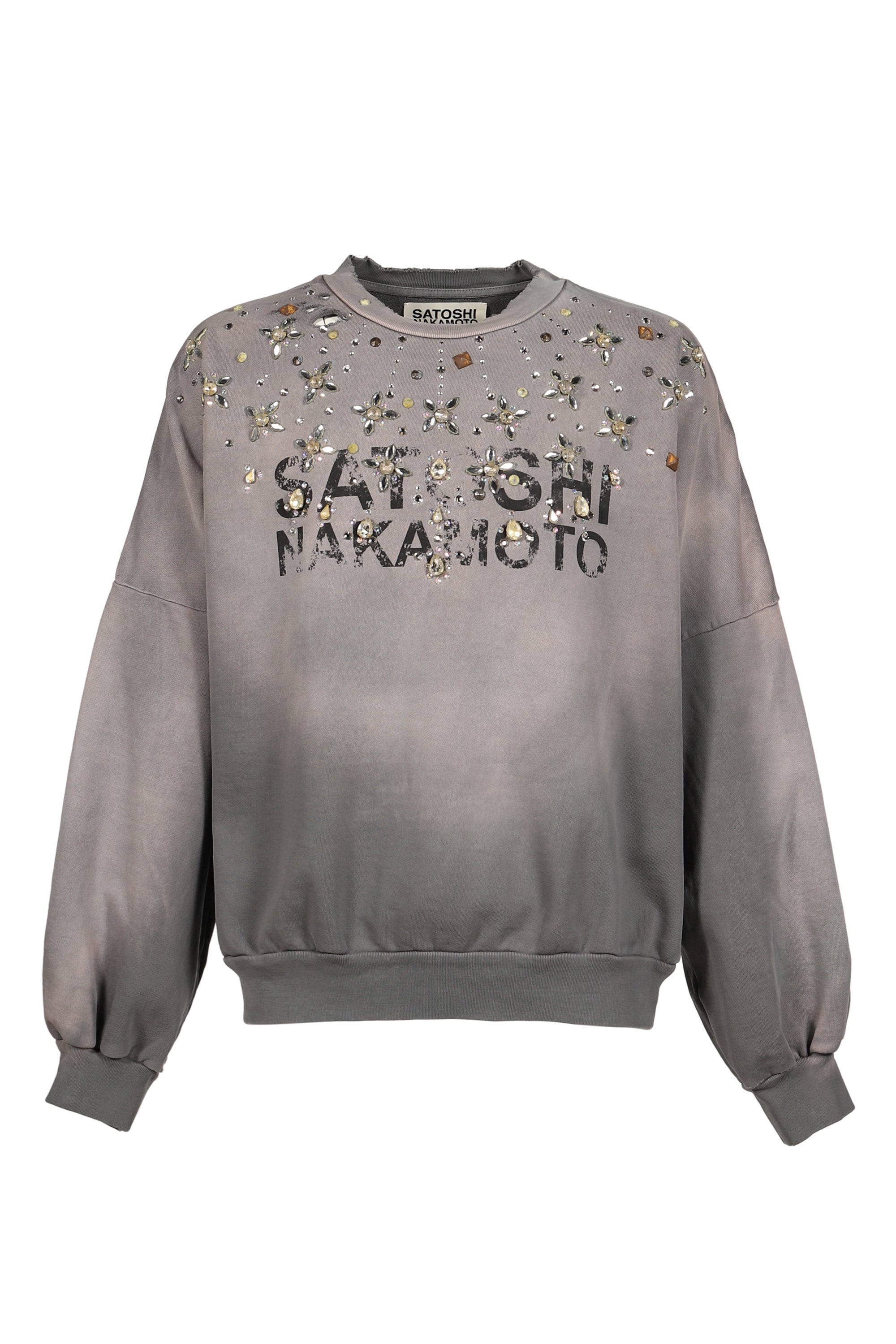 SATOSHI NAKAMOTO サトシ ナカモト SS26 CRYSTAL CASTLE CREWNECK