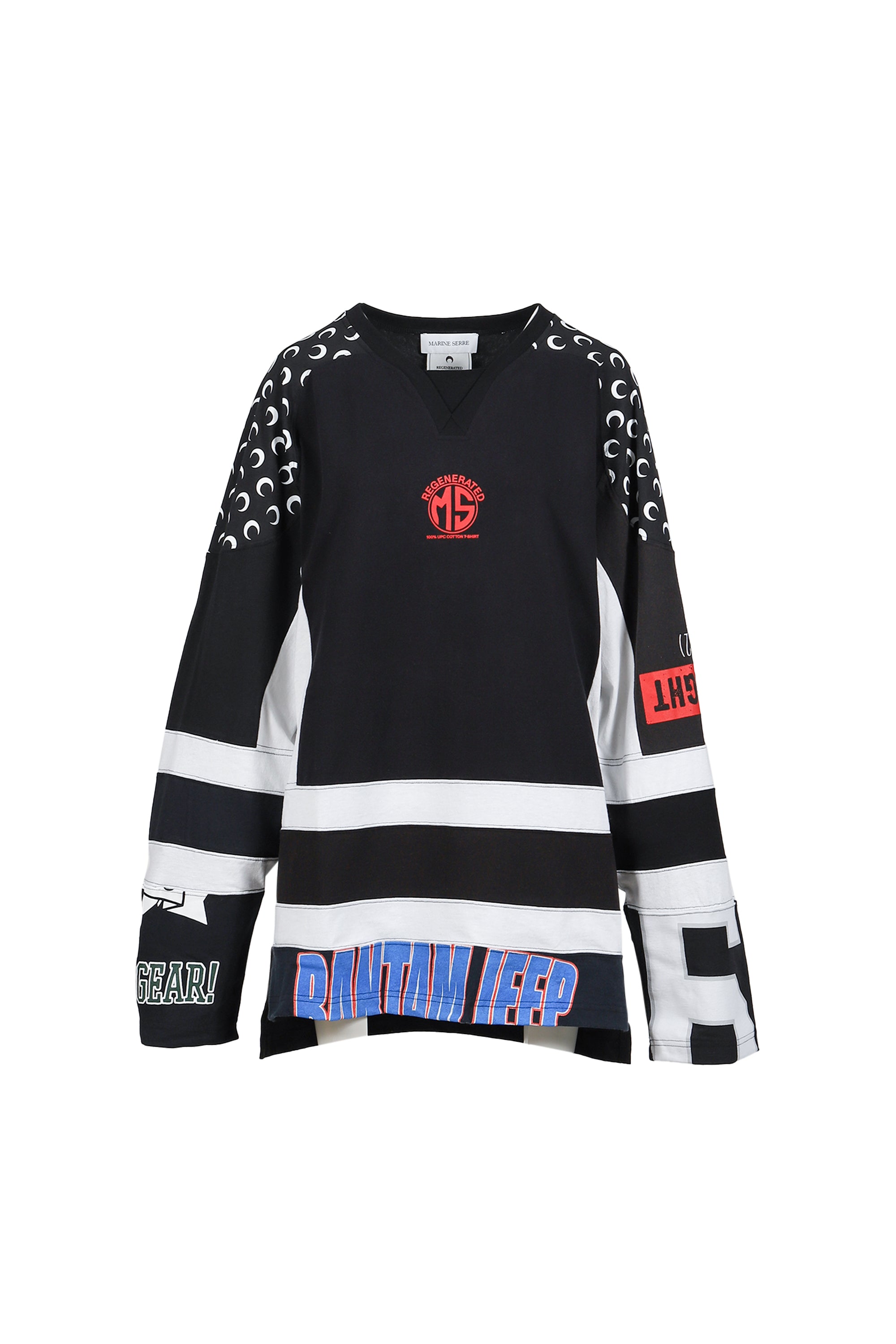 Marine Serre FW25 Regenerated Graphic Jersey LS Hockey T-Shirt