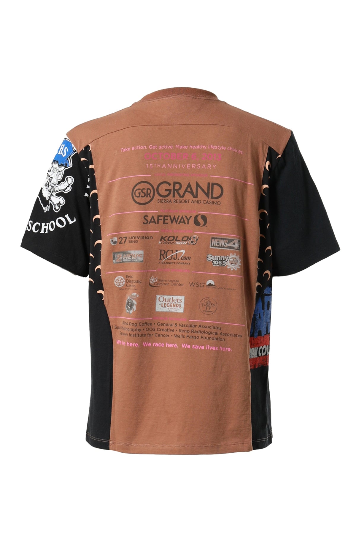 REGENERATED GRAPHIC T-SHIRT PATCHWORK T-SHIRT / BR51 BRW