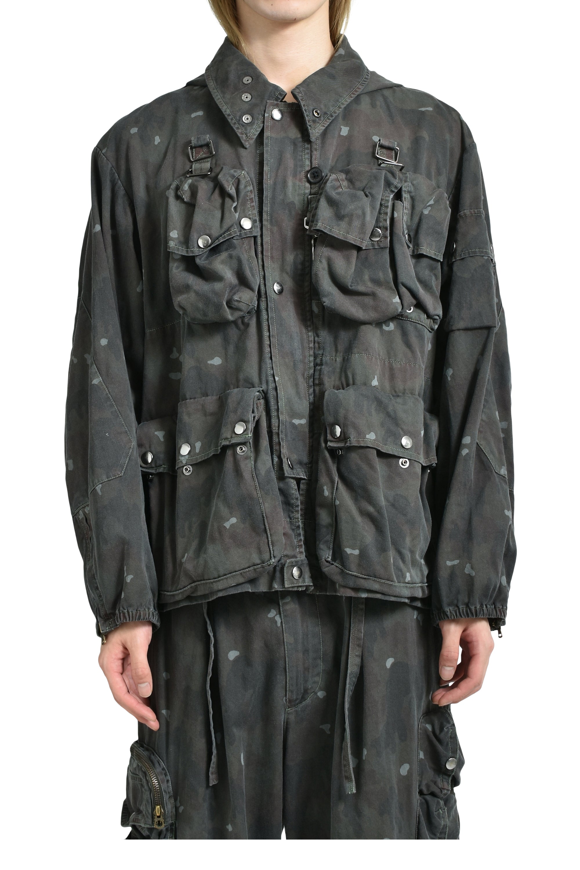 DAIRIKU FW25 BLACKENING PIZZA CAMO MILLITARY JKT / CAMO - NUBIAN