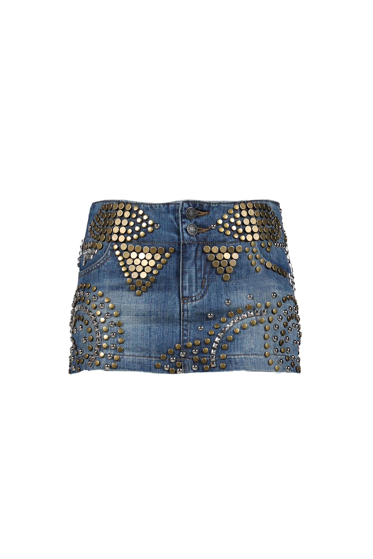 Jaded London Denim Skirtデニムミニスカート ベルト JADED LONDON ジェイデッド ロンドン FW25 STUDDED DENIM MINI SKIRT