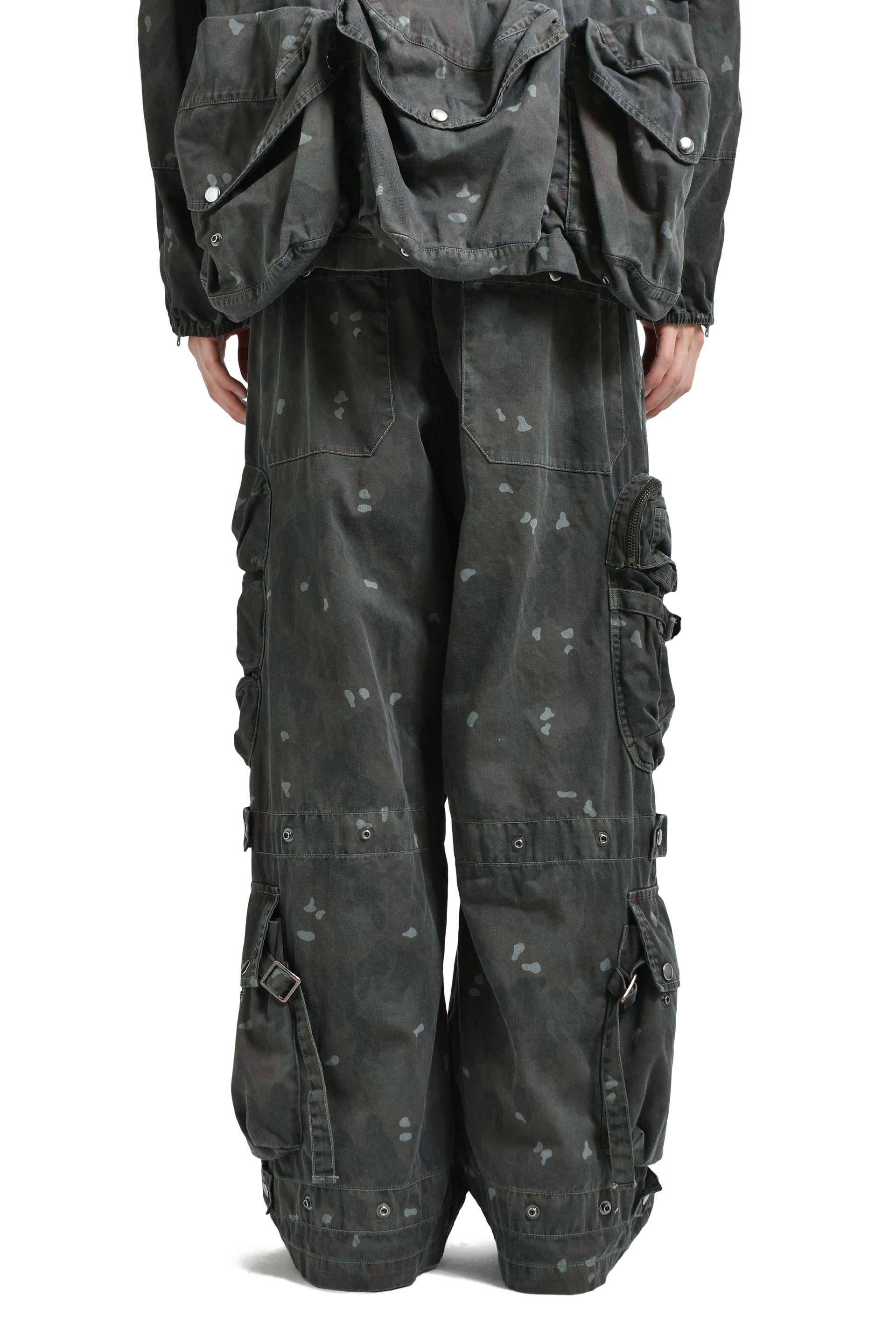 BLACKENING PIZZA CAMO MILLITARY PANTS / CAMO