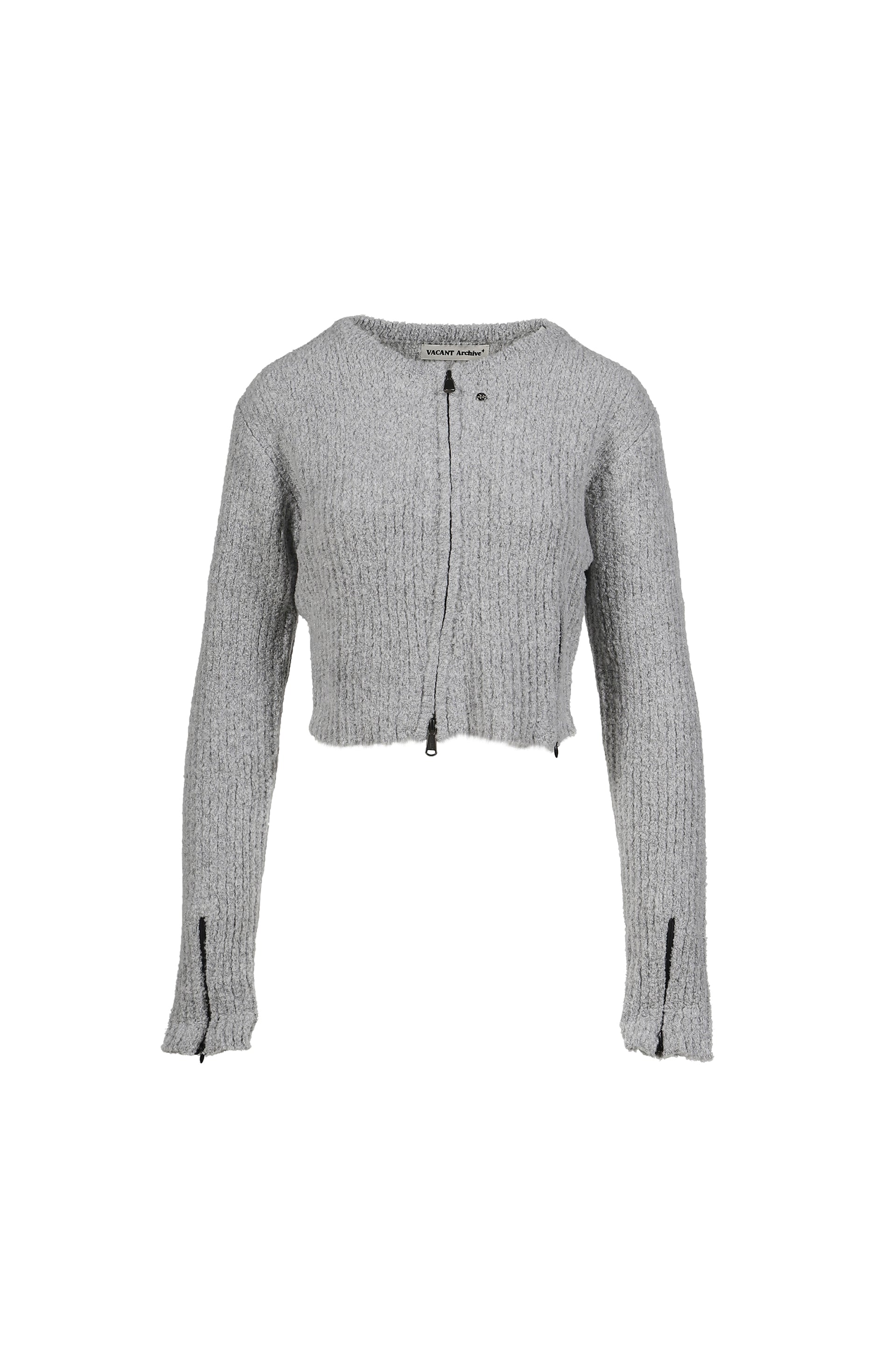 NEAH KNITTED ZIP-UP / GRY