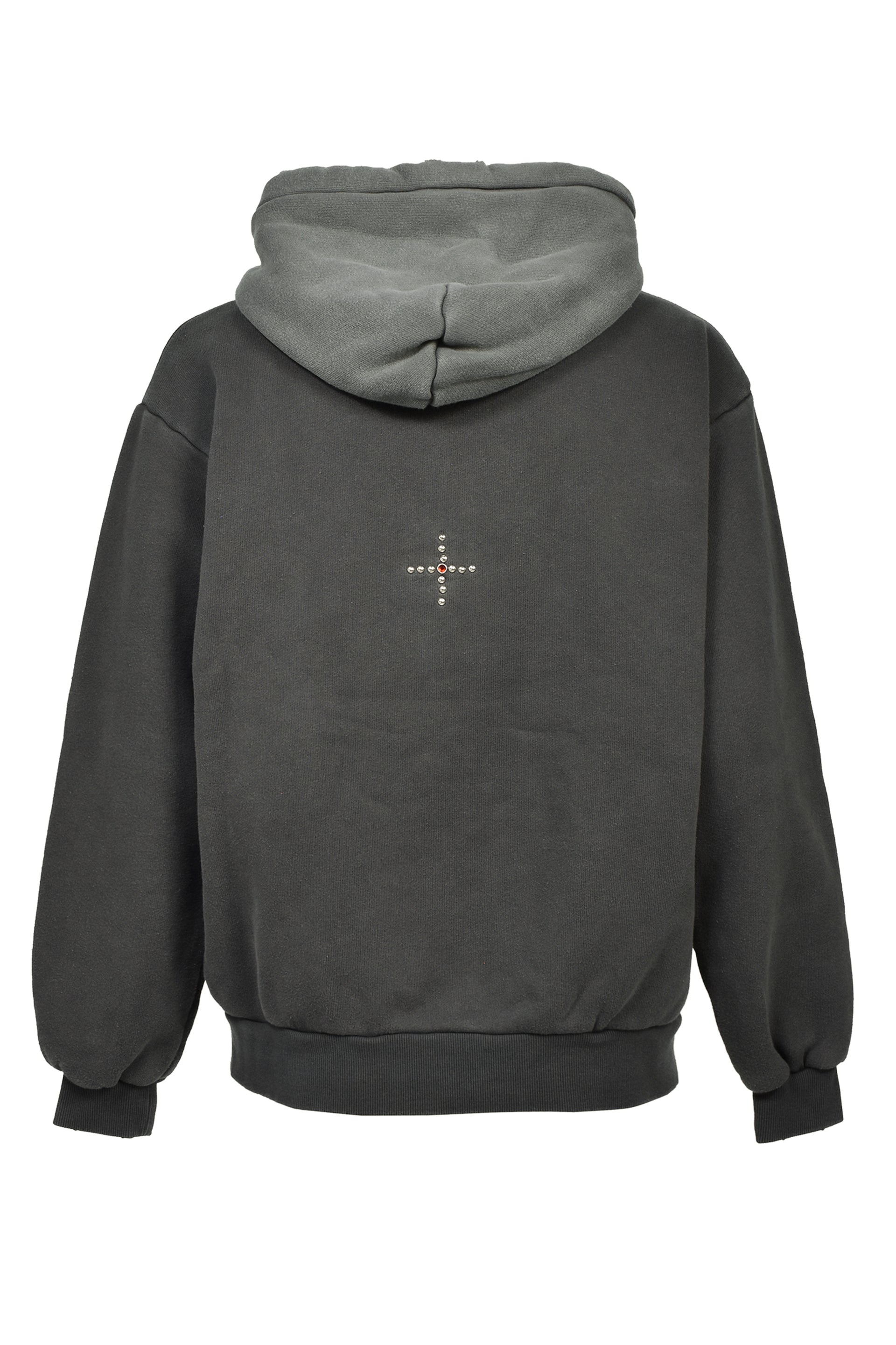 SWJP ZIP UP HOODIE w/ CUSTOM STUDS NUBIAN (EXCLUSIVE) / GRY