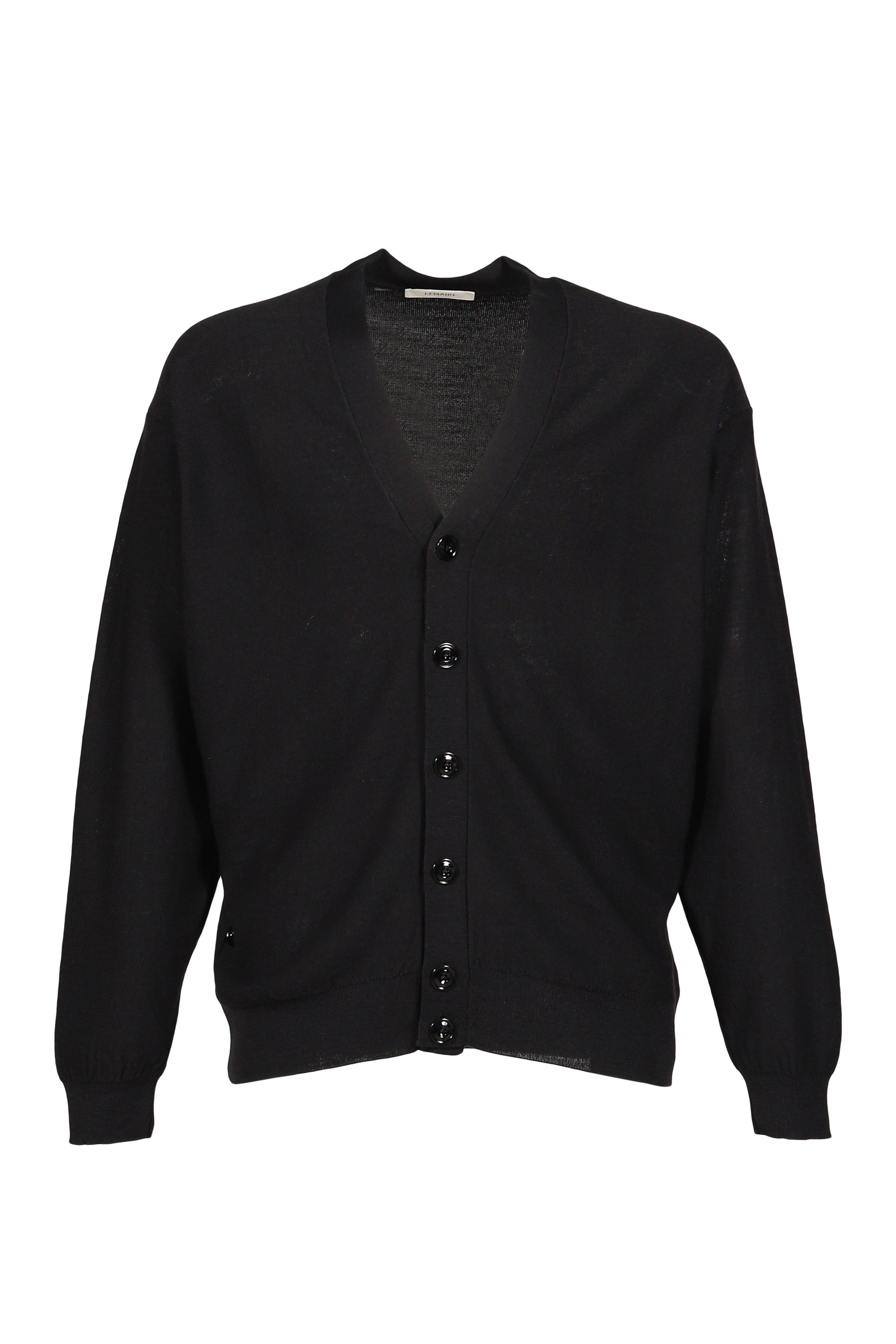 ルエマ　カーディガン LEMAIRE ルメール FW26 RELAXED TWISTED CARDIGAN / BLK - NUBIAN ヌビアン
