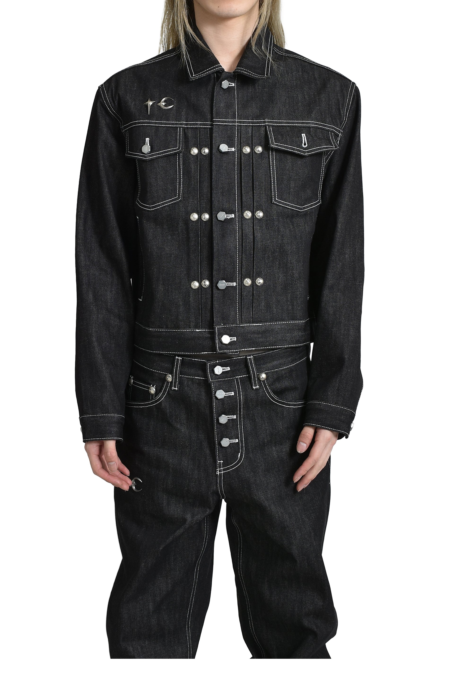 Thug Club LAND WARFARE DENIM JACKET / BLK