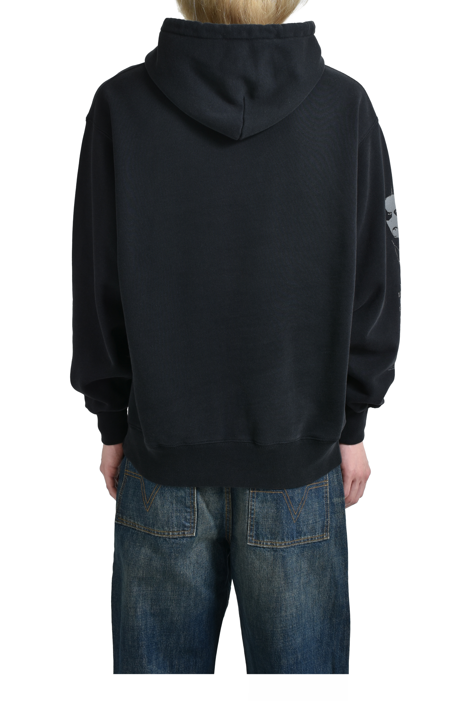 ALICE HOLLYWOOD ALICIDE METAL PULLOVER HOODIE / BLK