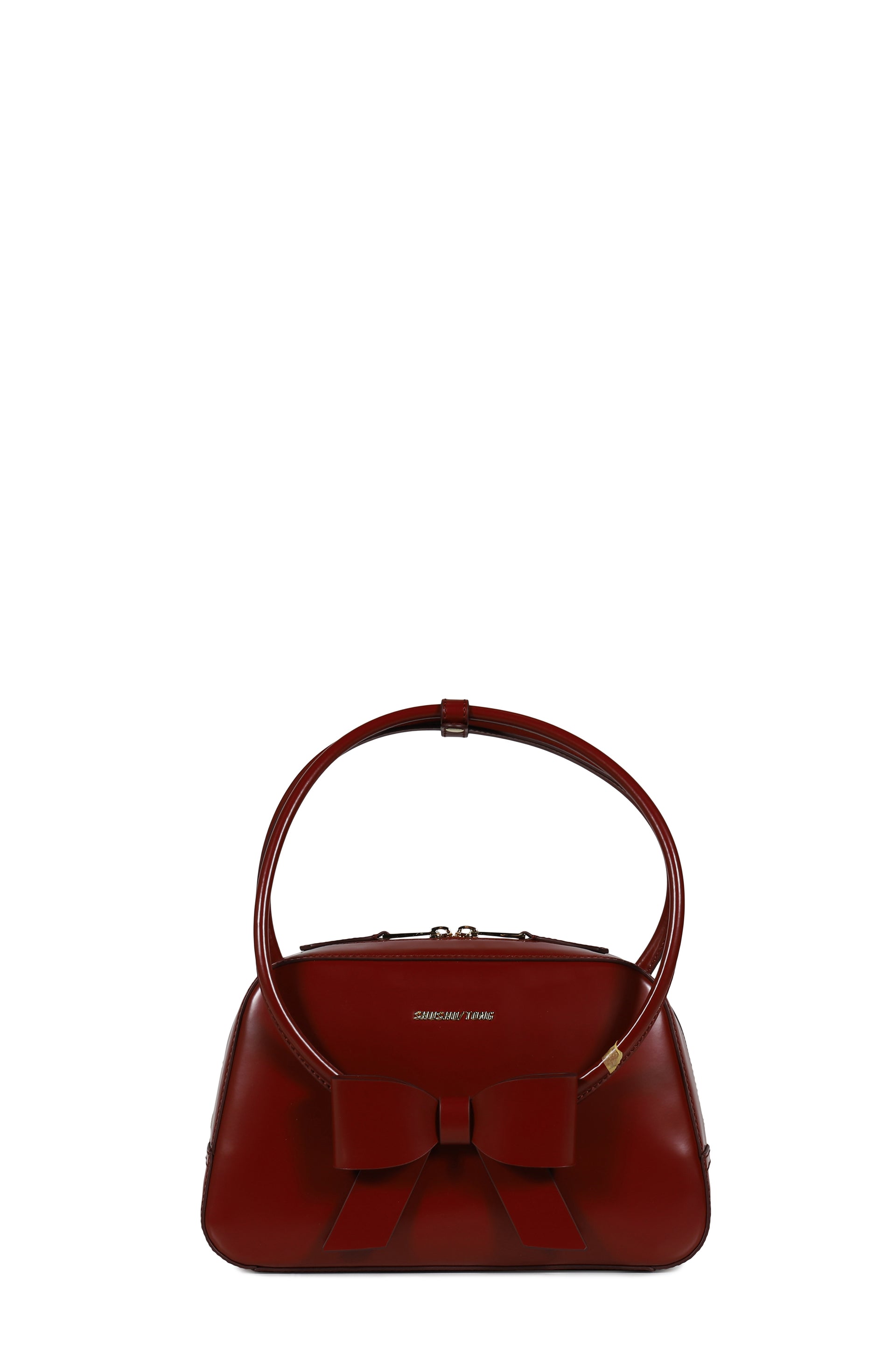 BOW RING HANDLE BAG / RED