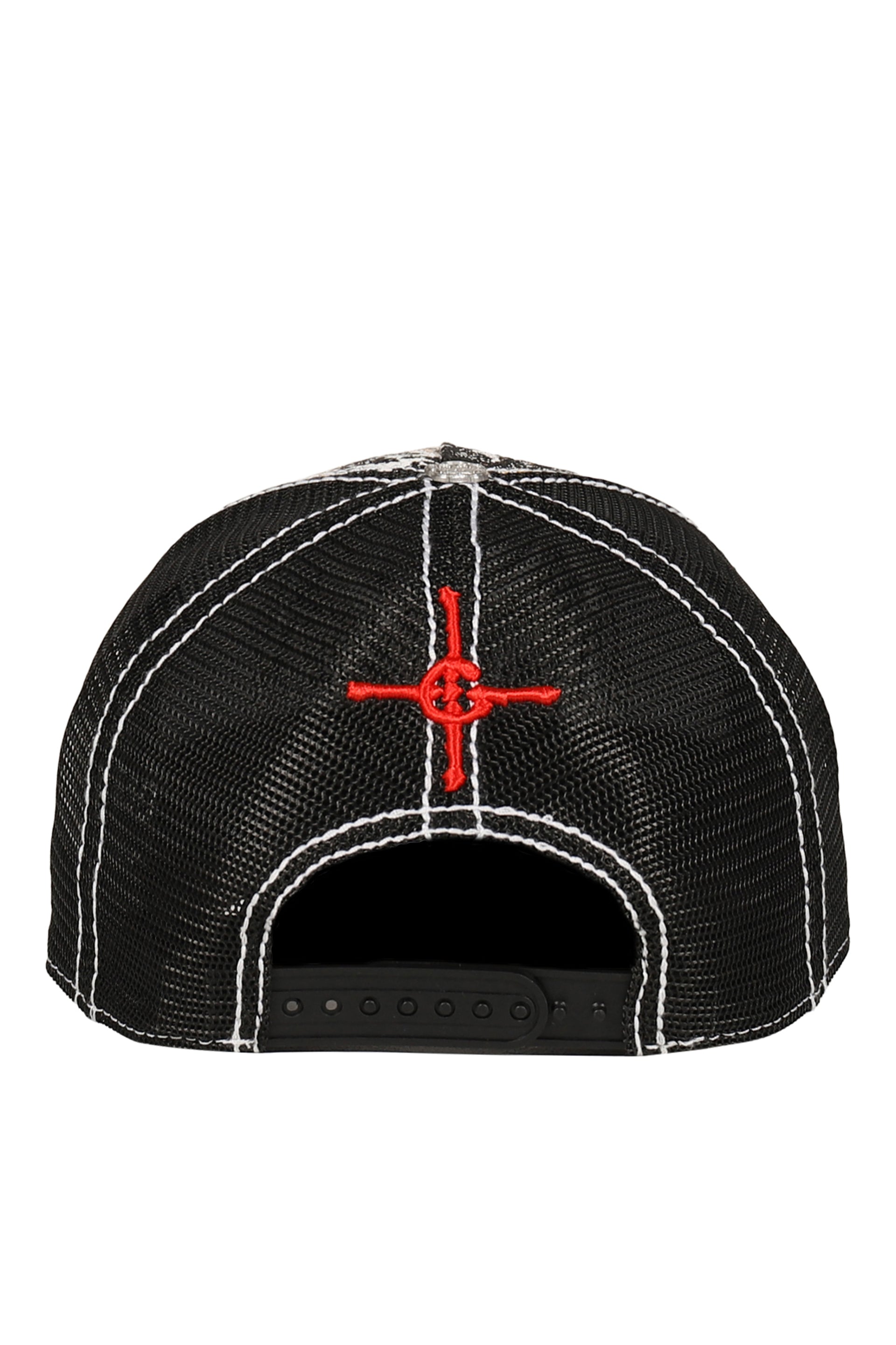 DOUBLE SEAHORSE MESH HAT / BLK