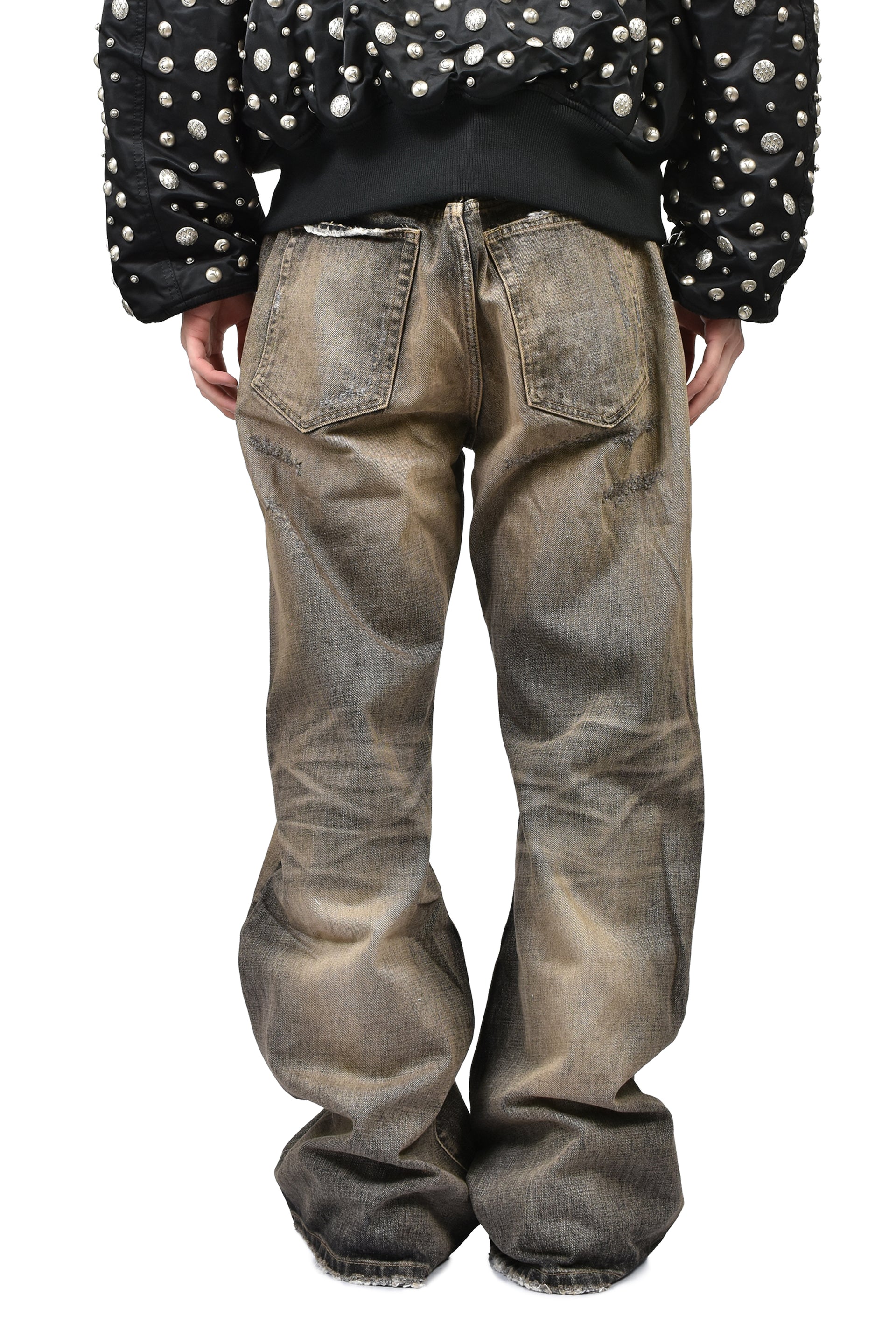 JAPANESE USED DENIM LOOSE FLARED FIT / BLK