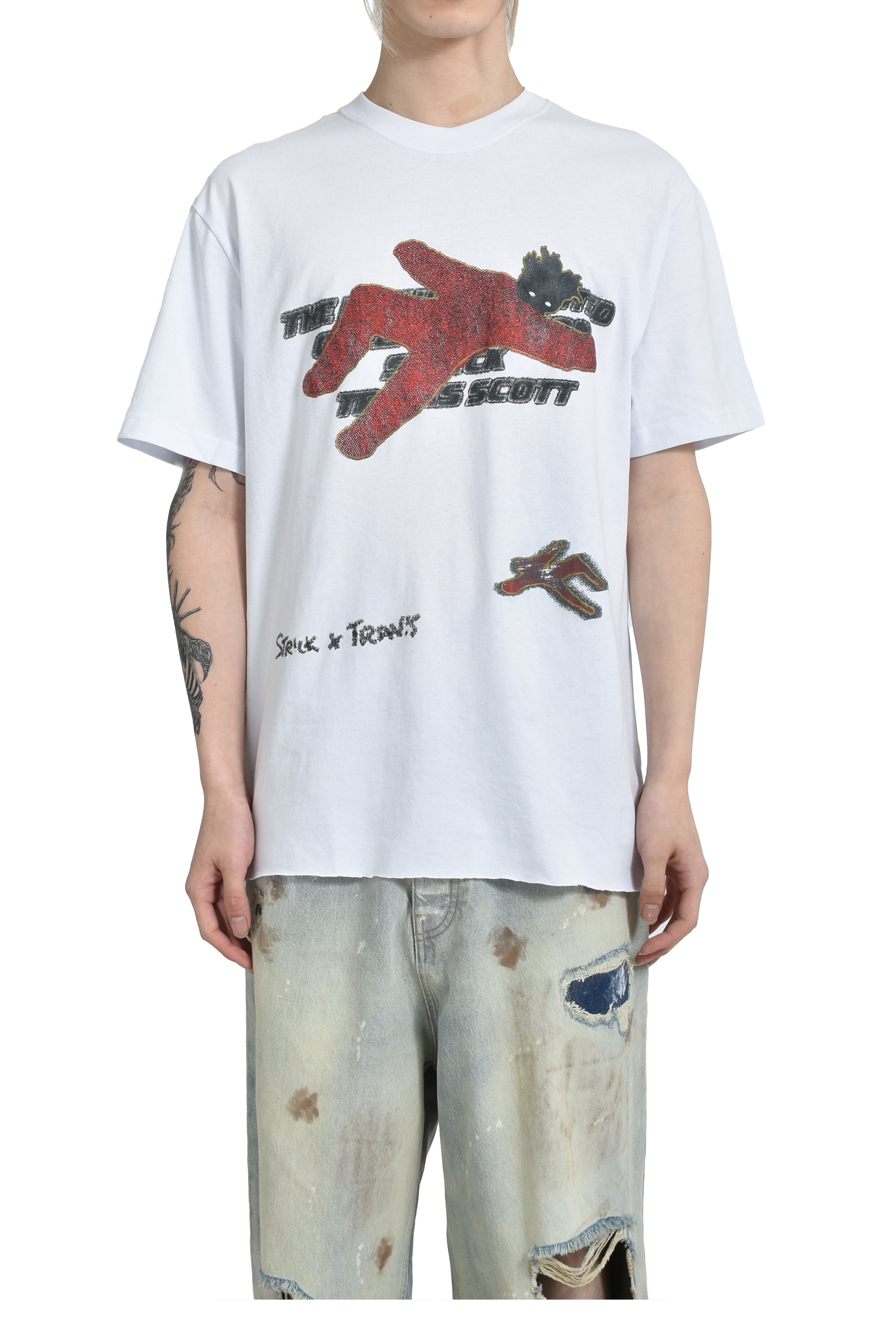 The Edge of Earth™ × TRAVIS SCOTT CRASH TEE / WHT