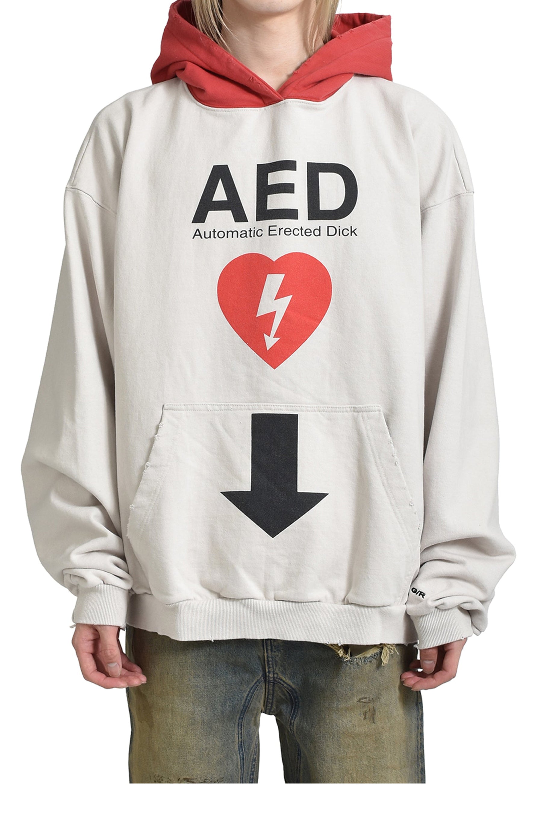 PROJECT G/R AED OVERFIT HOODIE / LT. BEI