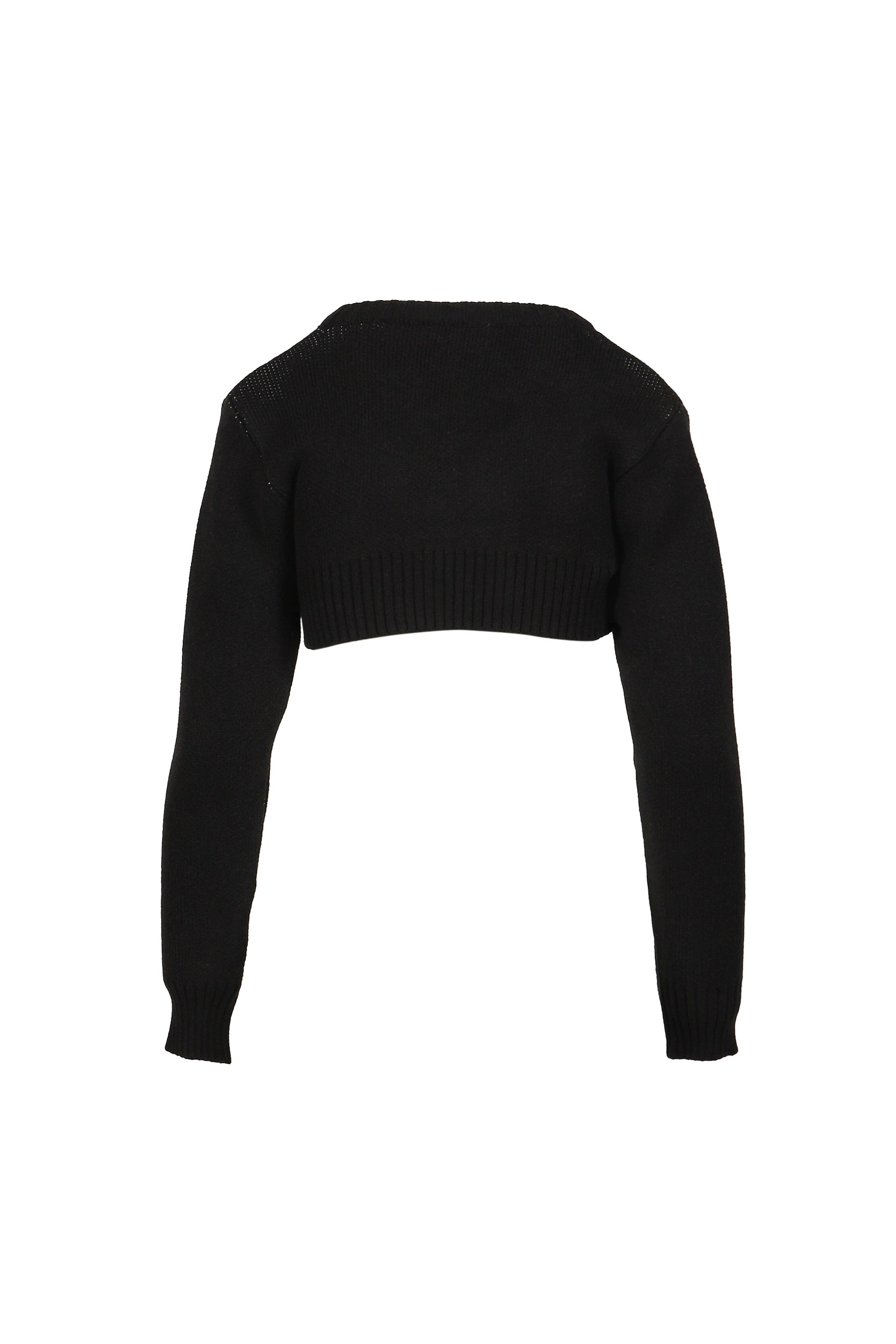 EBONY CROPPED JUMPER / BLK