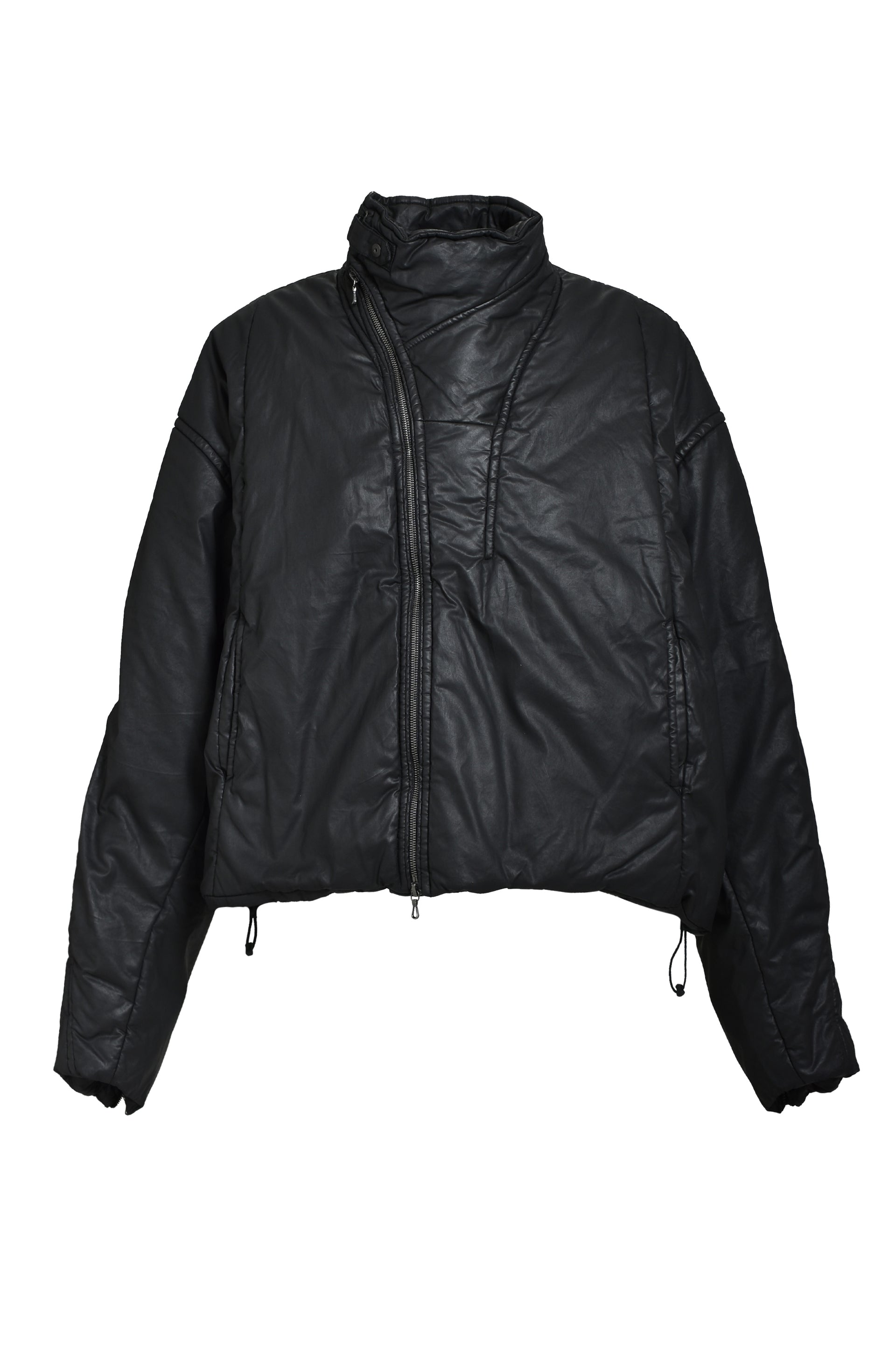 COATED CLOTH BLOUSON / BLK