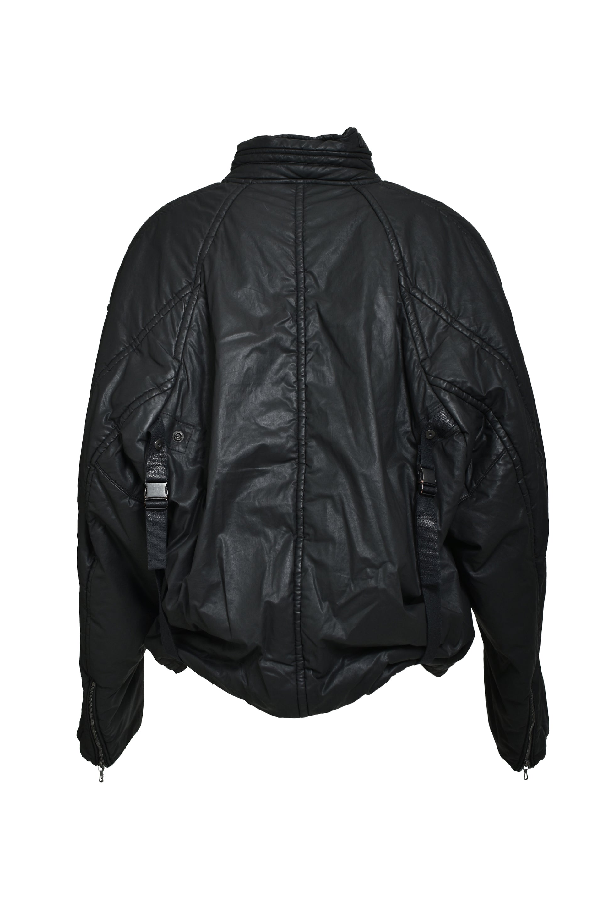 COATED CLOTH BLOUSON / BLK