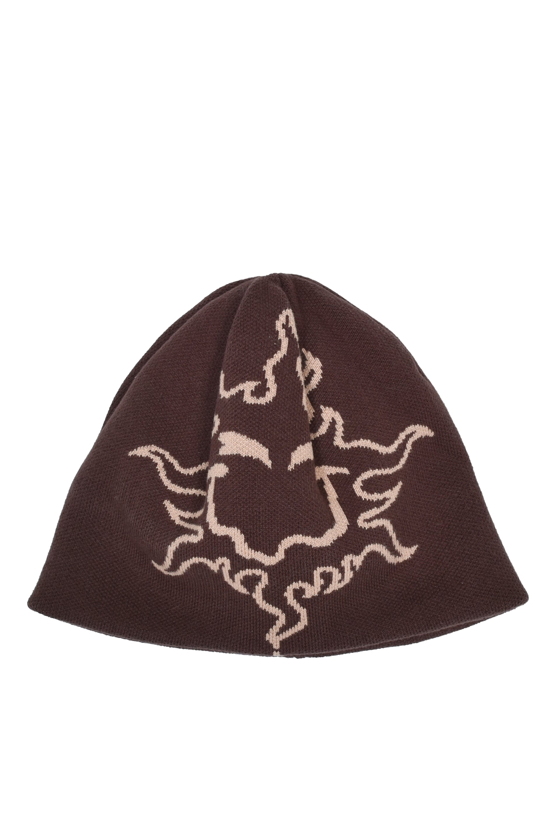 BIG LOGO BEANIE / BRWN