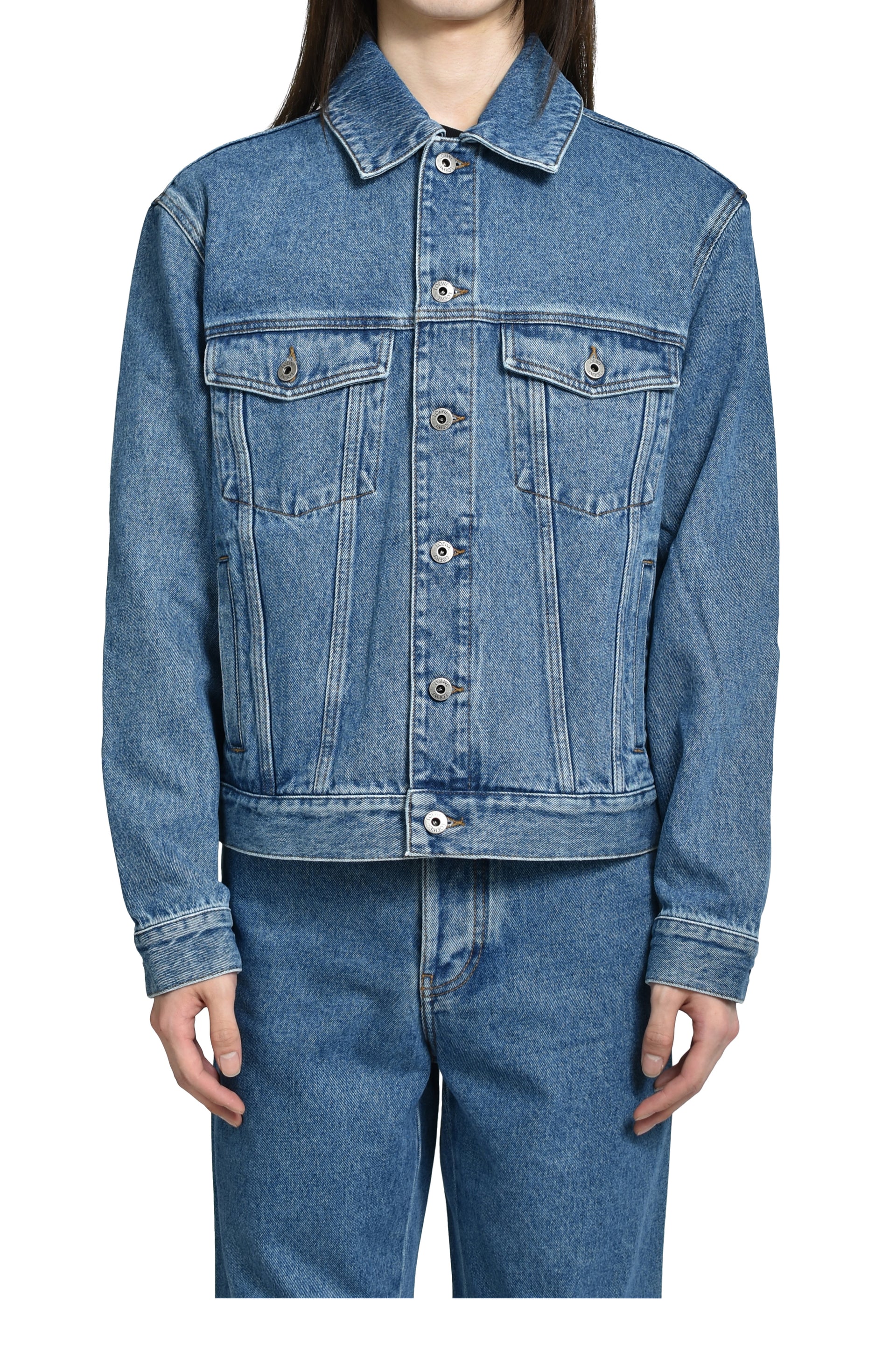 ANAGRAM JACKET / MID BLUE DENIM