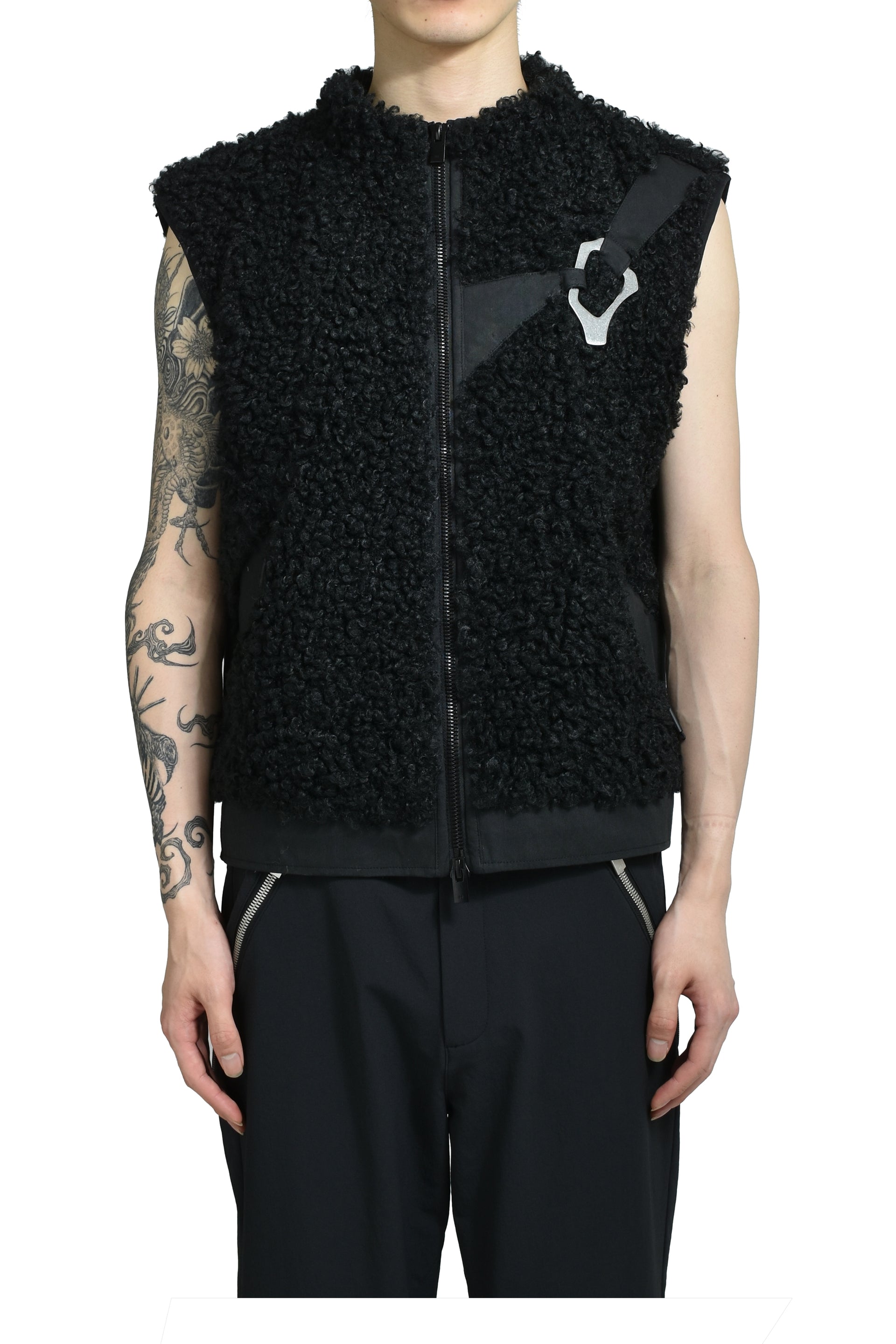 CHIAROSCURO VEST / BLK