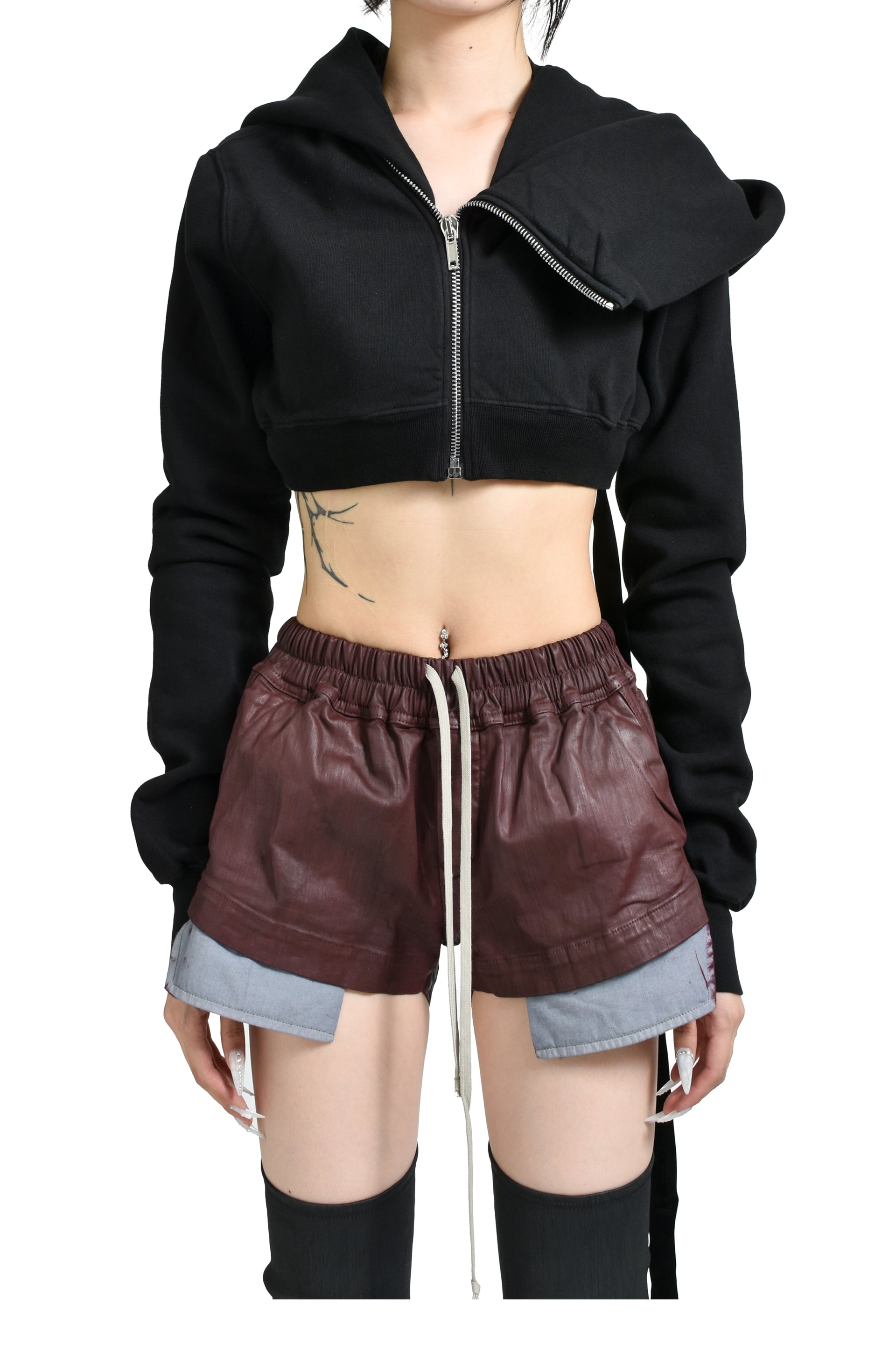 MICRO MOUNTAIN HOODIE / BLK