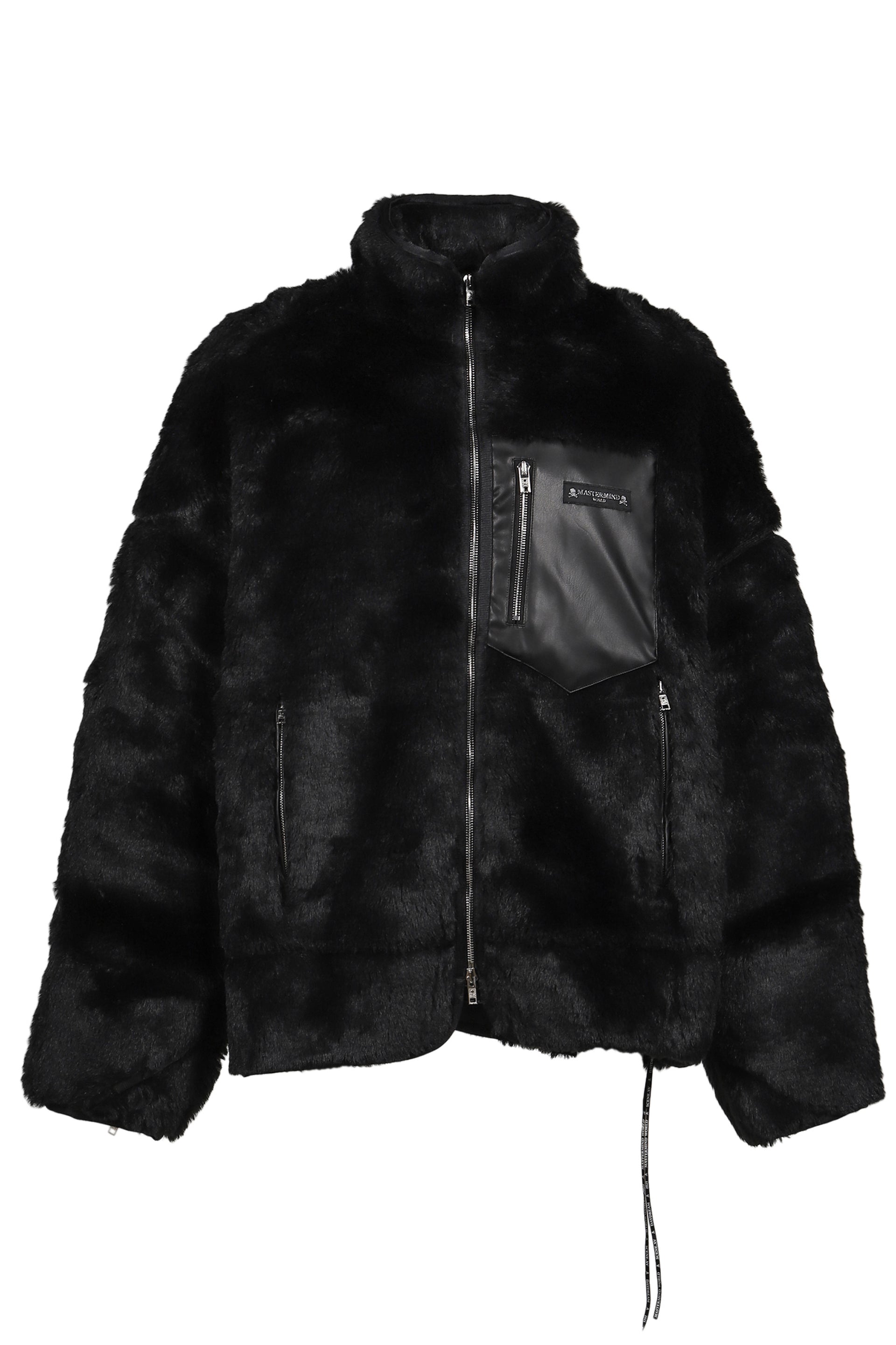 RABBIT FUR JACKET / BLK