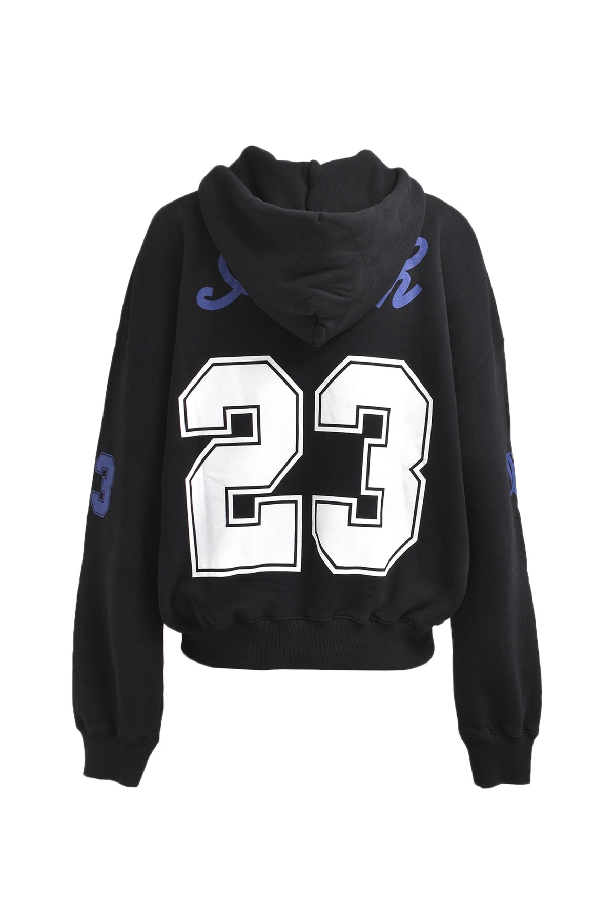 FOOTBALL OVER HOODIE / BLK WHT