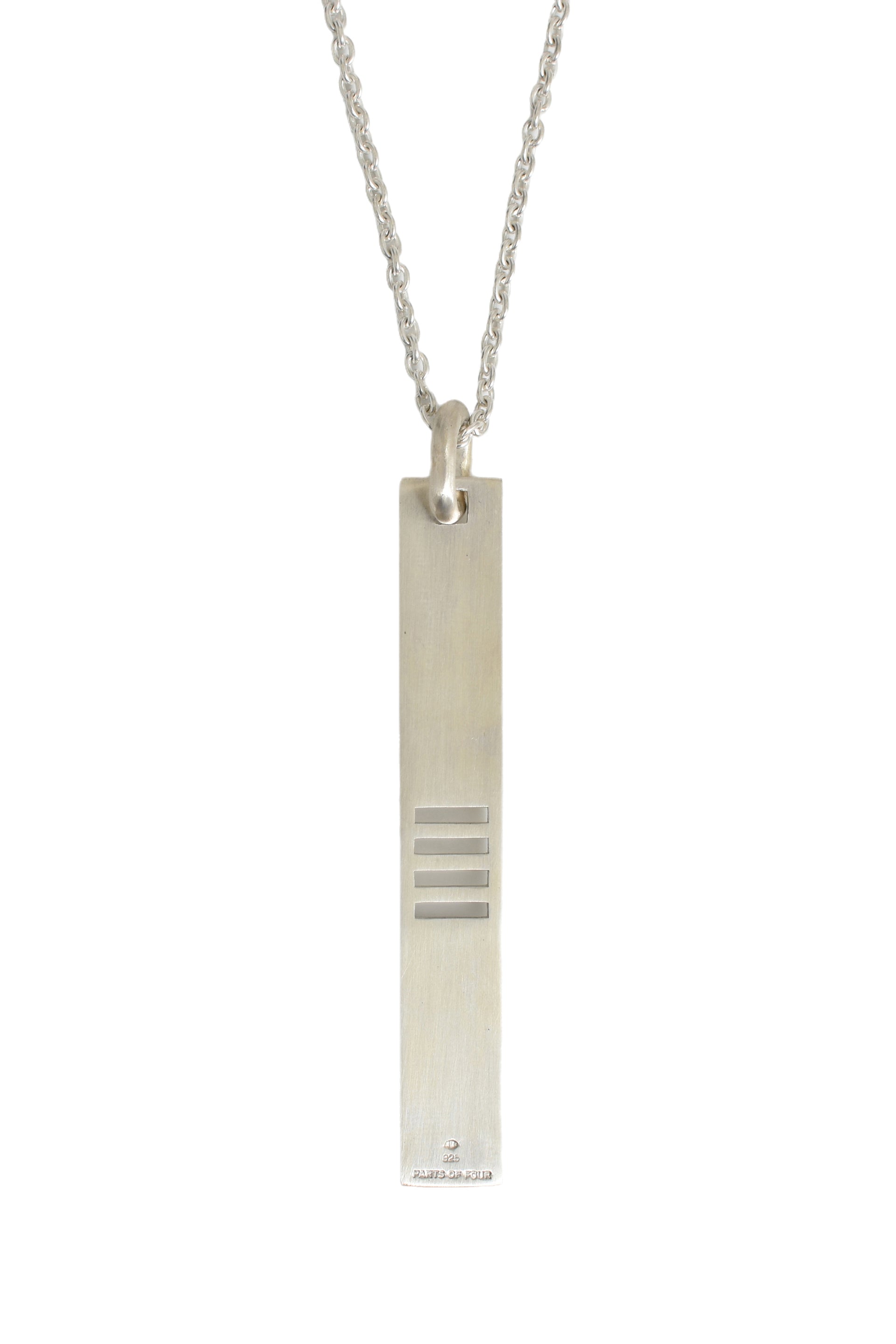 Parts Of Four PLATE NECKLACE (4-BAR PUNCHOUT,MA) / SIL