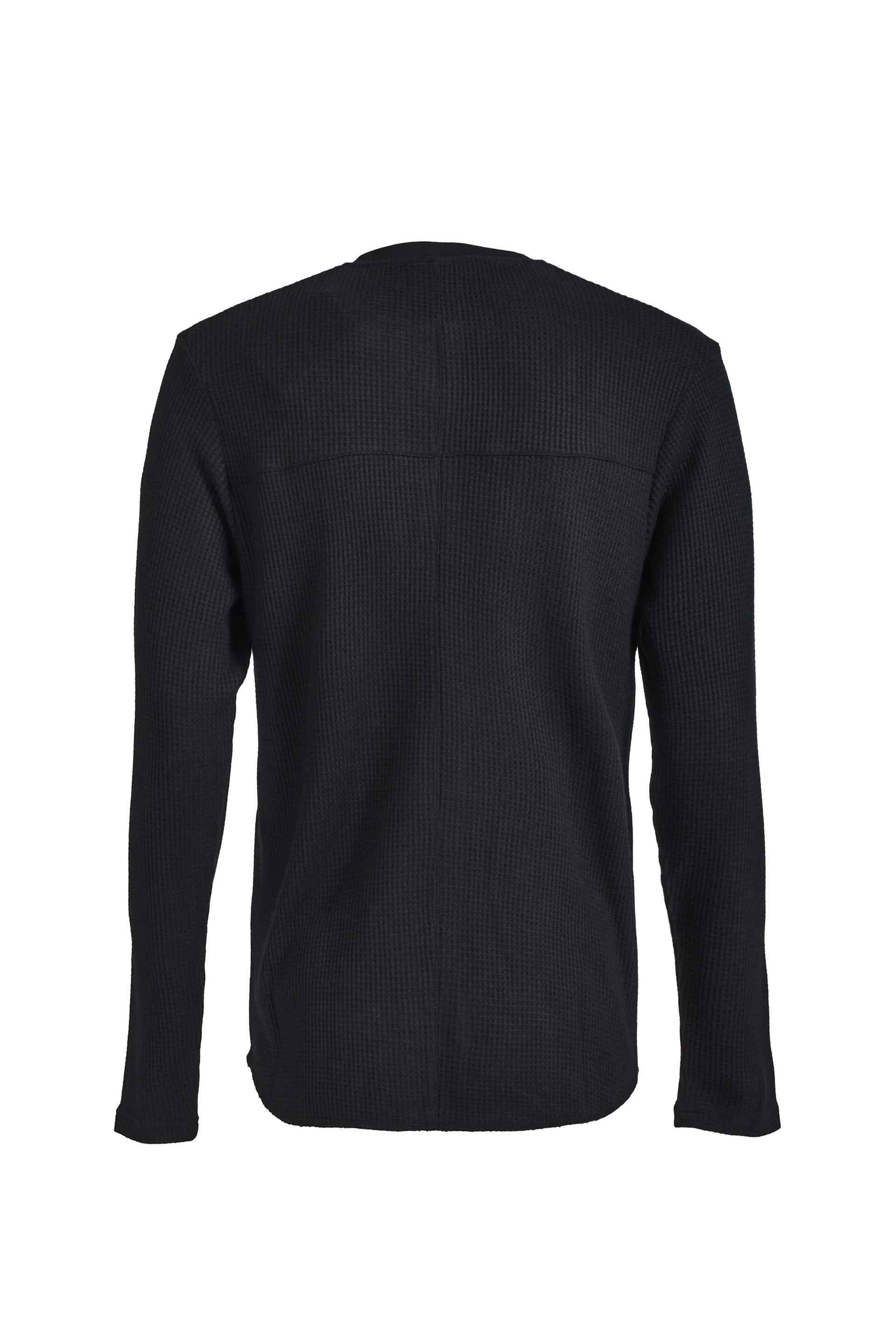 LAST NEST LOGO EMB HENRY NECK / BLK