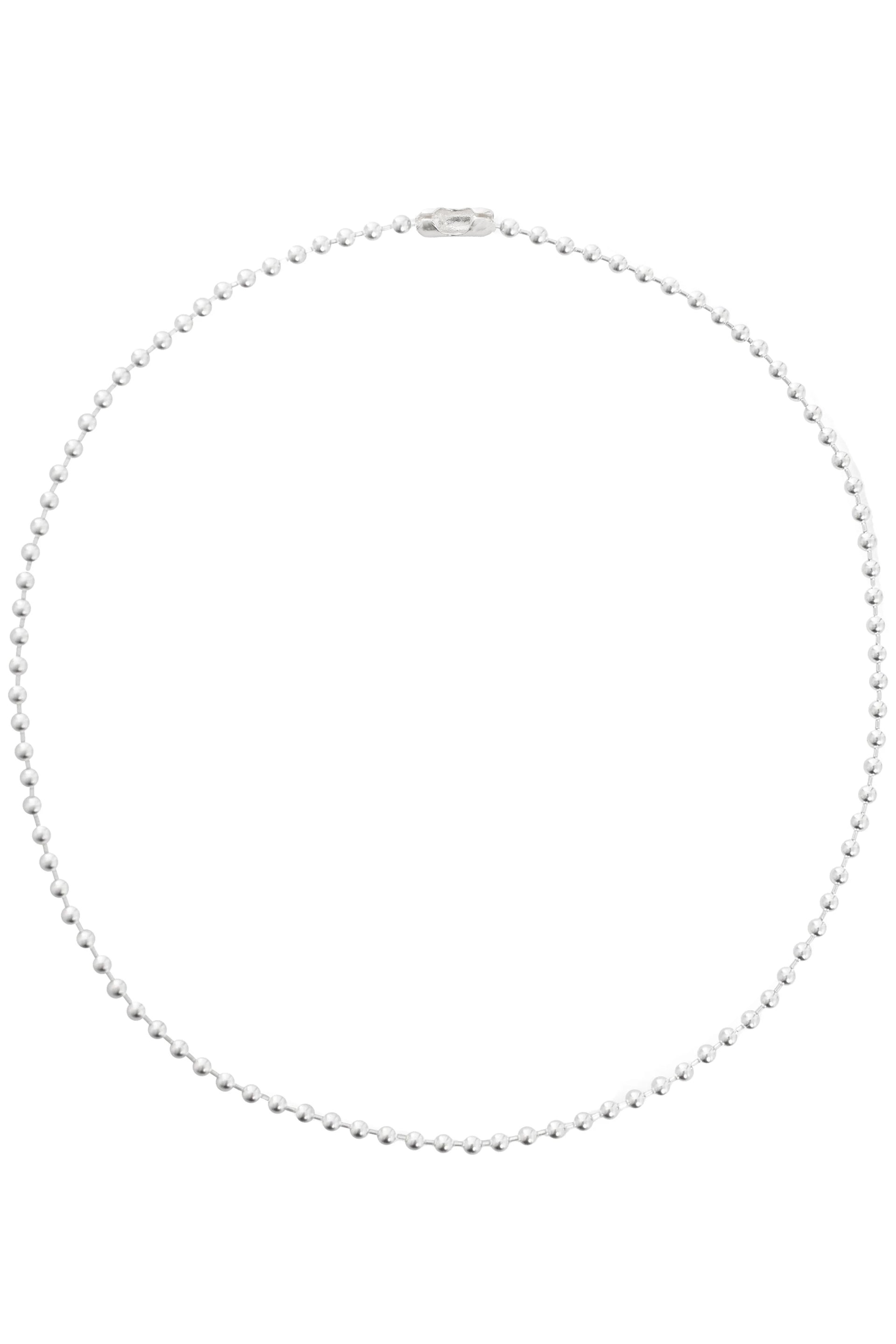 TAKAHIROMIYASHITA TheSoloist. BALL CHAIN NECKLACE. -L- REGULAR / SIL