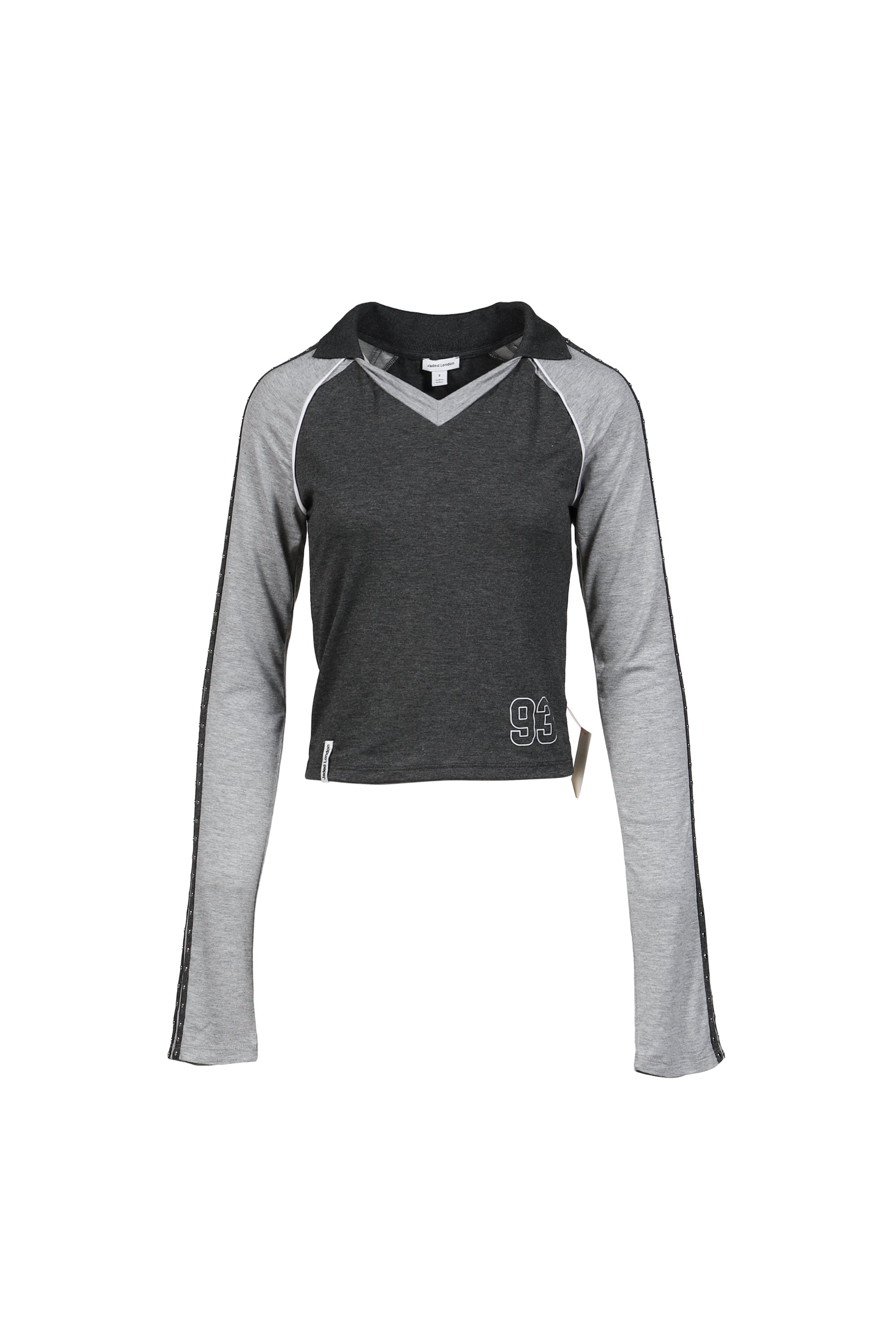 JADED LONDON ジェイデッドロンドン SS26 FOOTBALL BABY TEE - STUDDED 