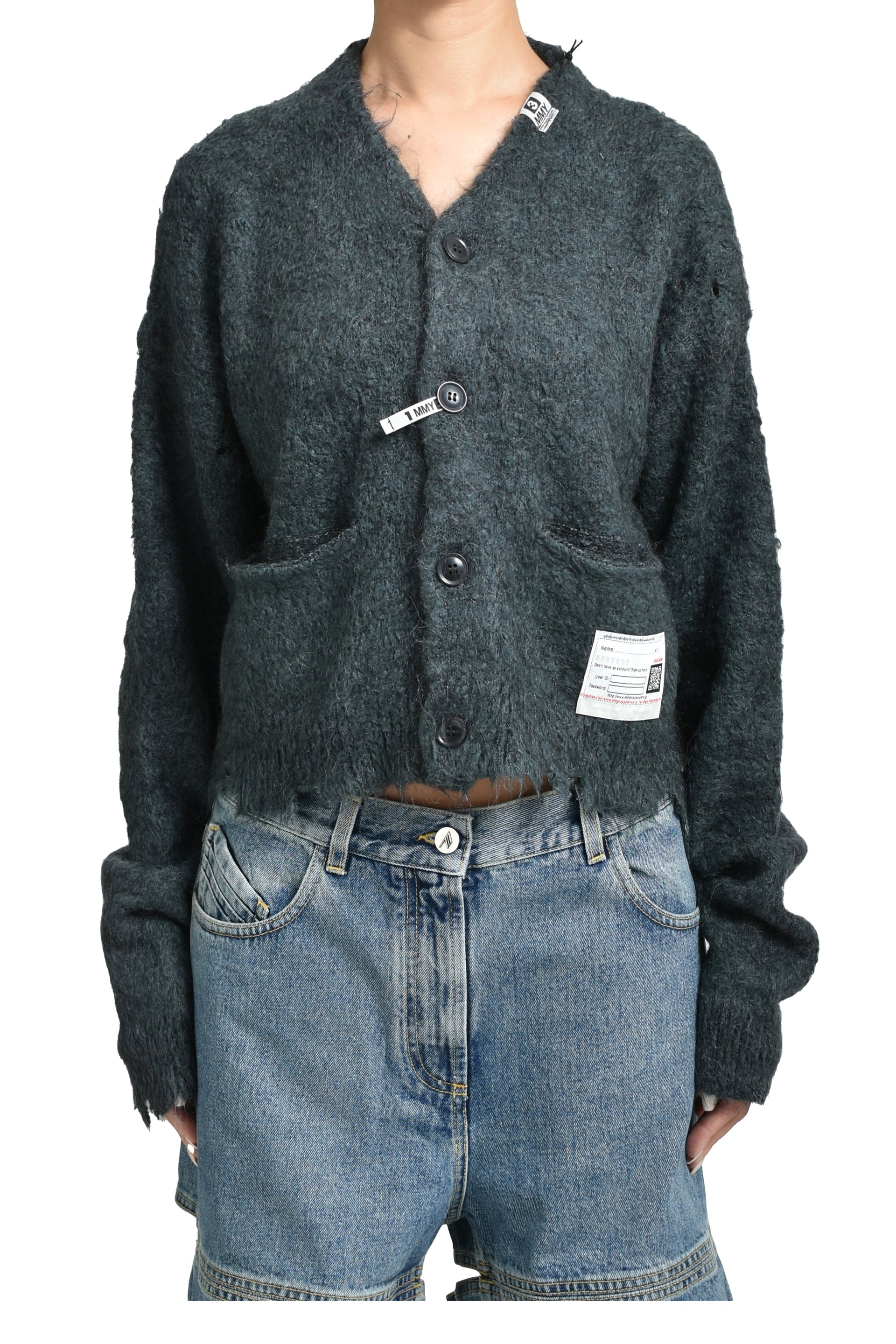 MOHAIR KNIT CARDIGAN / CHA