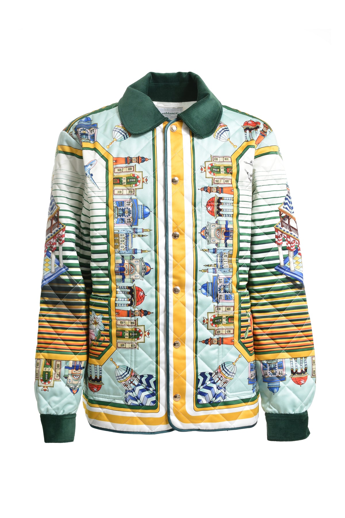 Casablanca PRINTED AND QUILTED HUNTING JACKET / CITYSCAPE