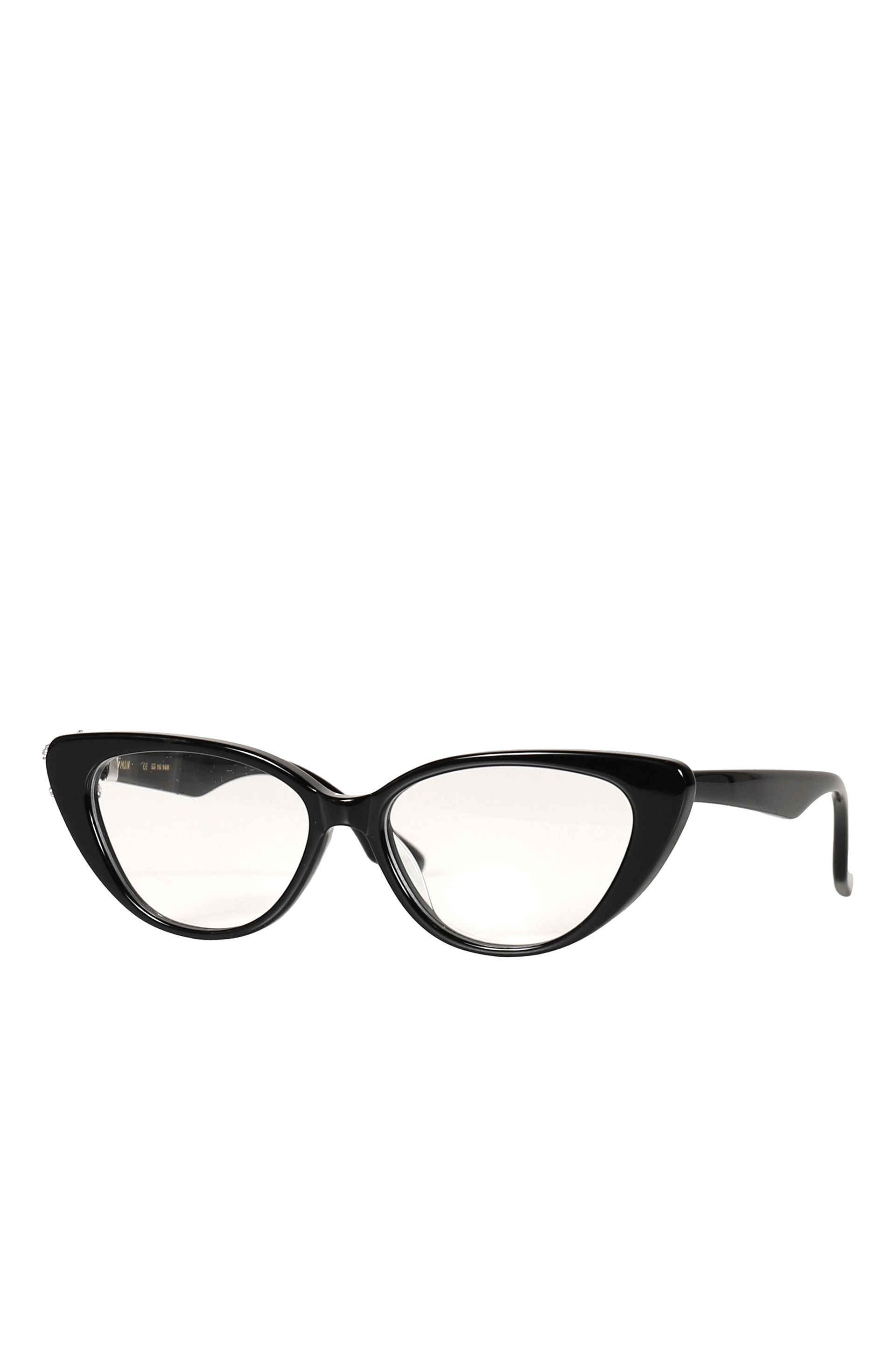 GEMSTONE BOWKNOT GLASSES SIDE BOW / BLK