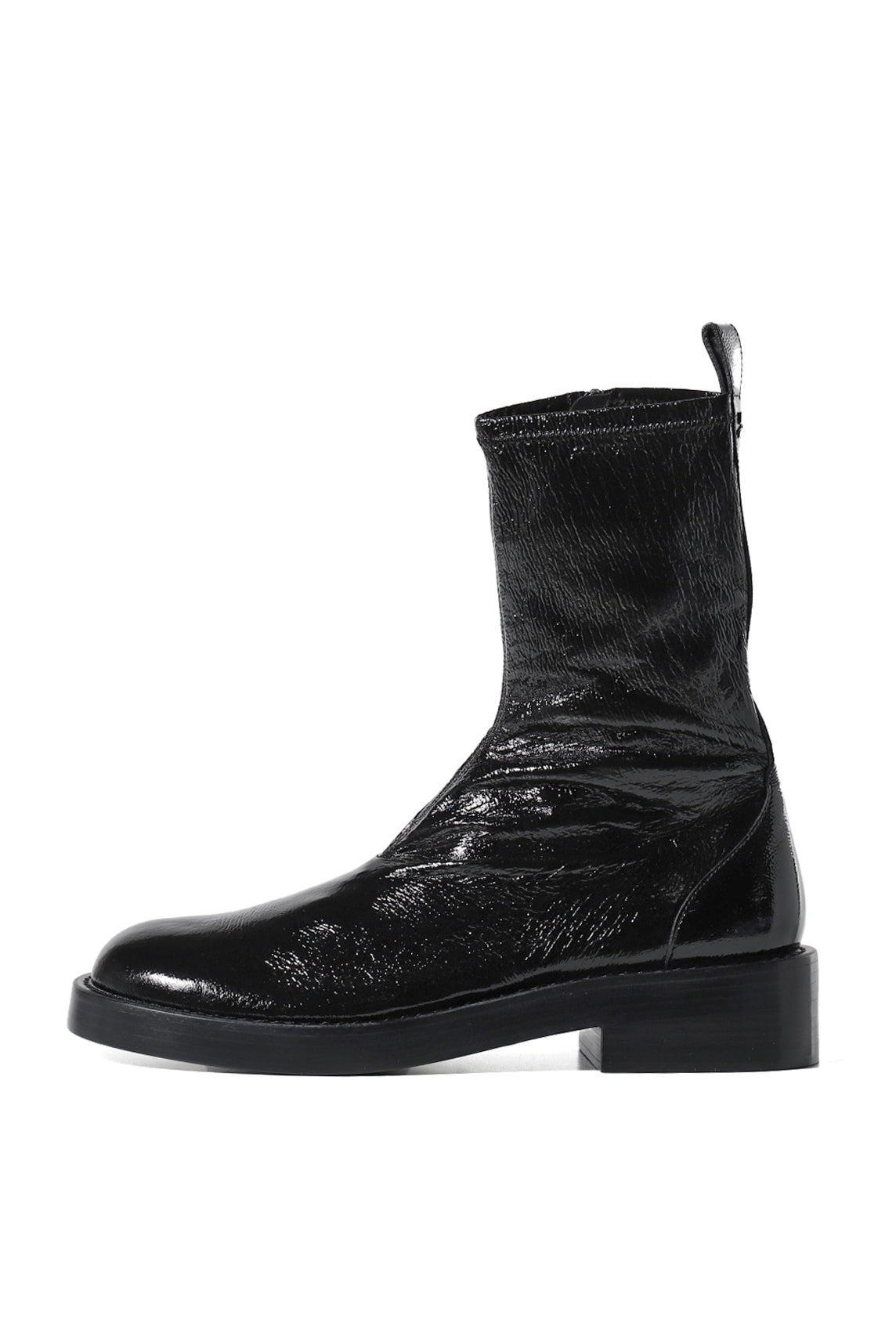 Courrèges STRECH "VINYL" BOOTS / BLK