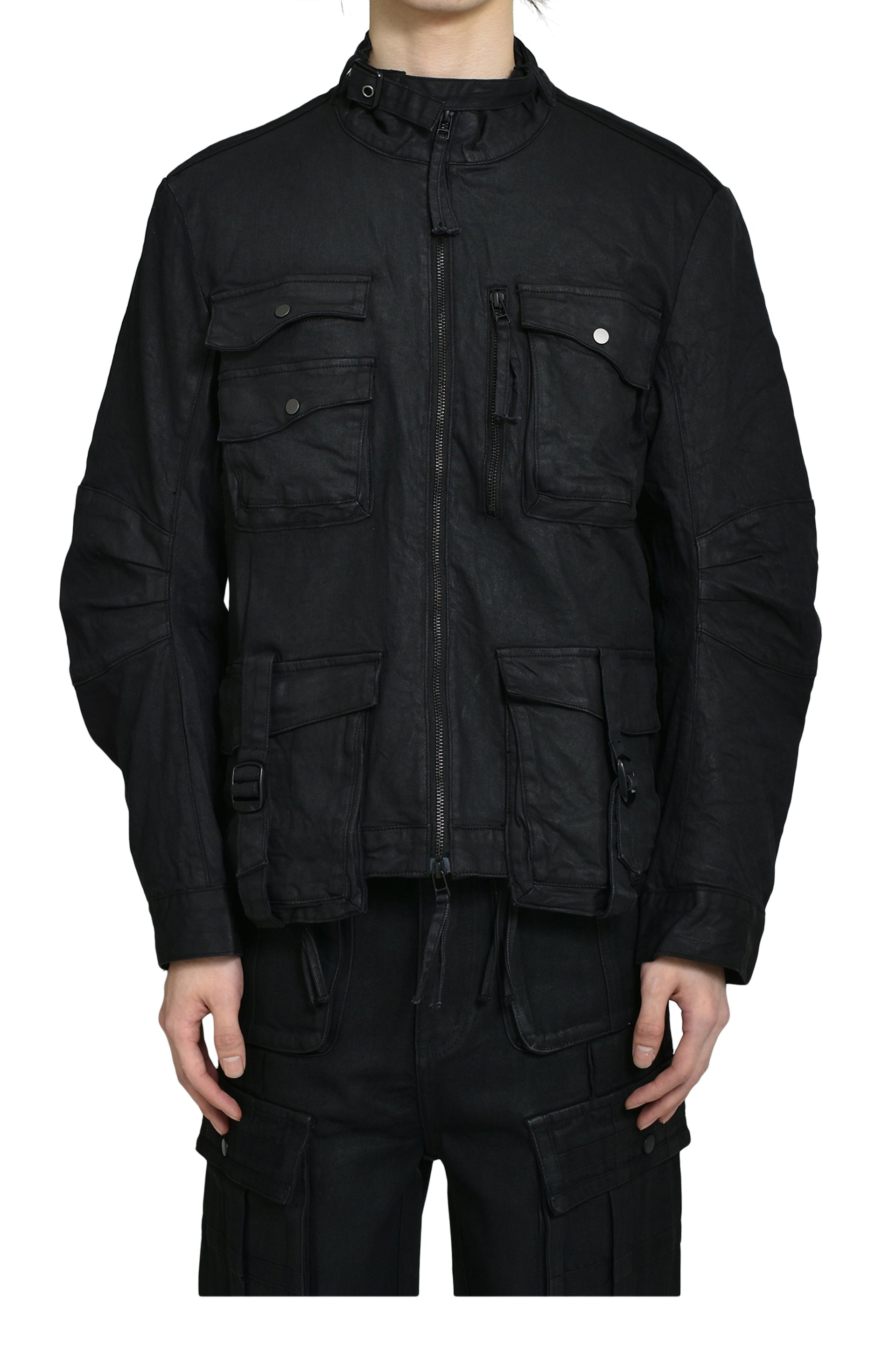 MILITARY CARGO JACKET / BLACK