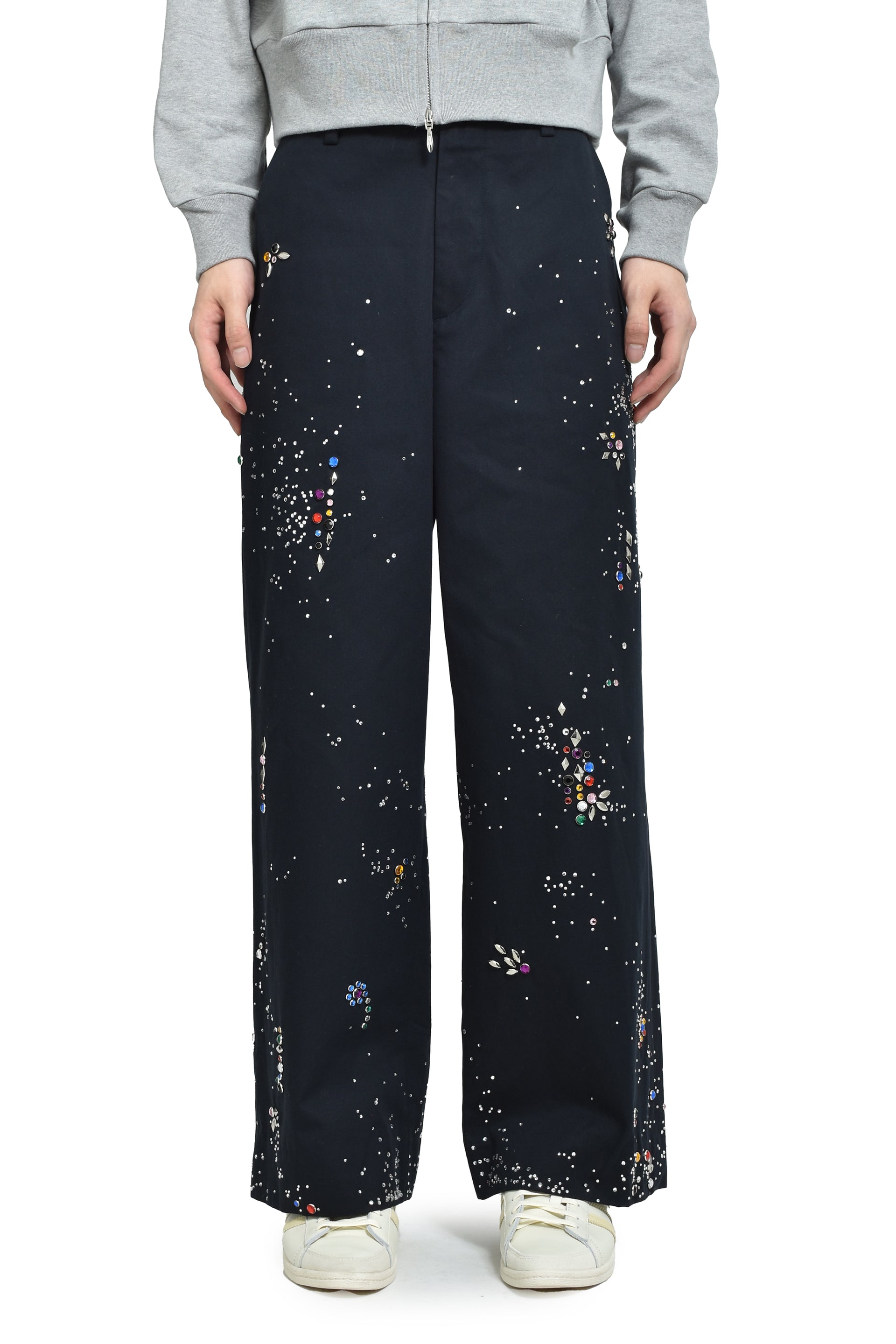 GALAXY STRAIGHT TROUSERS / DARK NVY