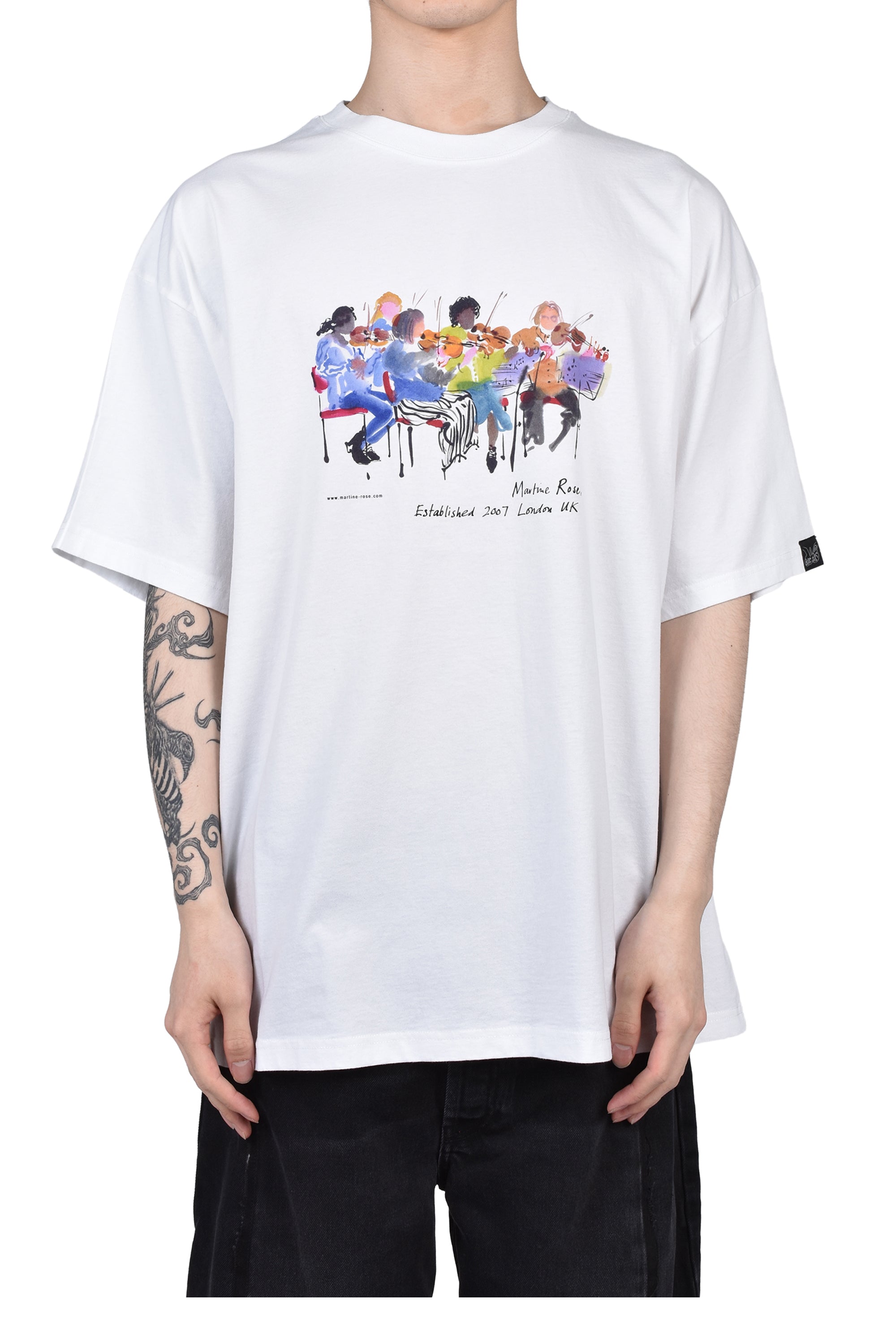 Martine Rose SS26 S/S OVERSIZED T-SHIRT / WHT WHT - NUBIAN